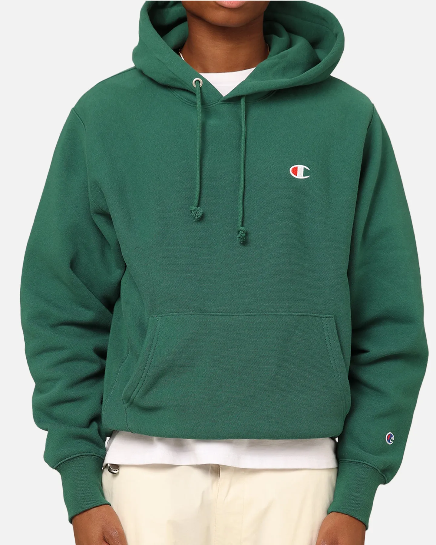 Champion Reverse Weave Small C Hoodie Spruce Willis sold by Culture Kings product image thumbnail 3