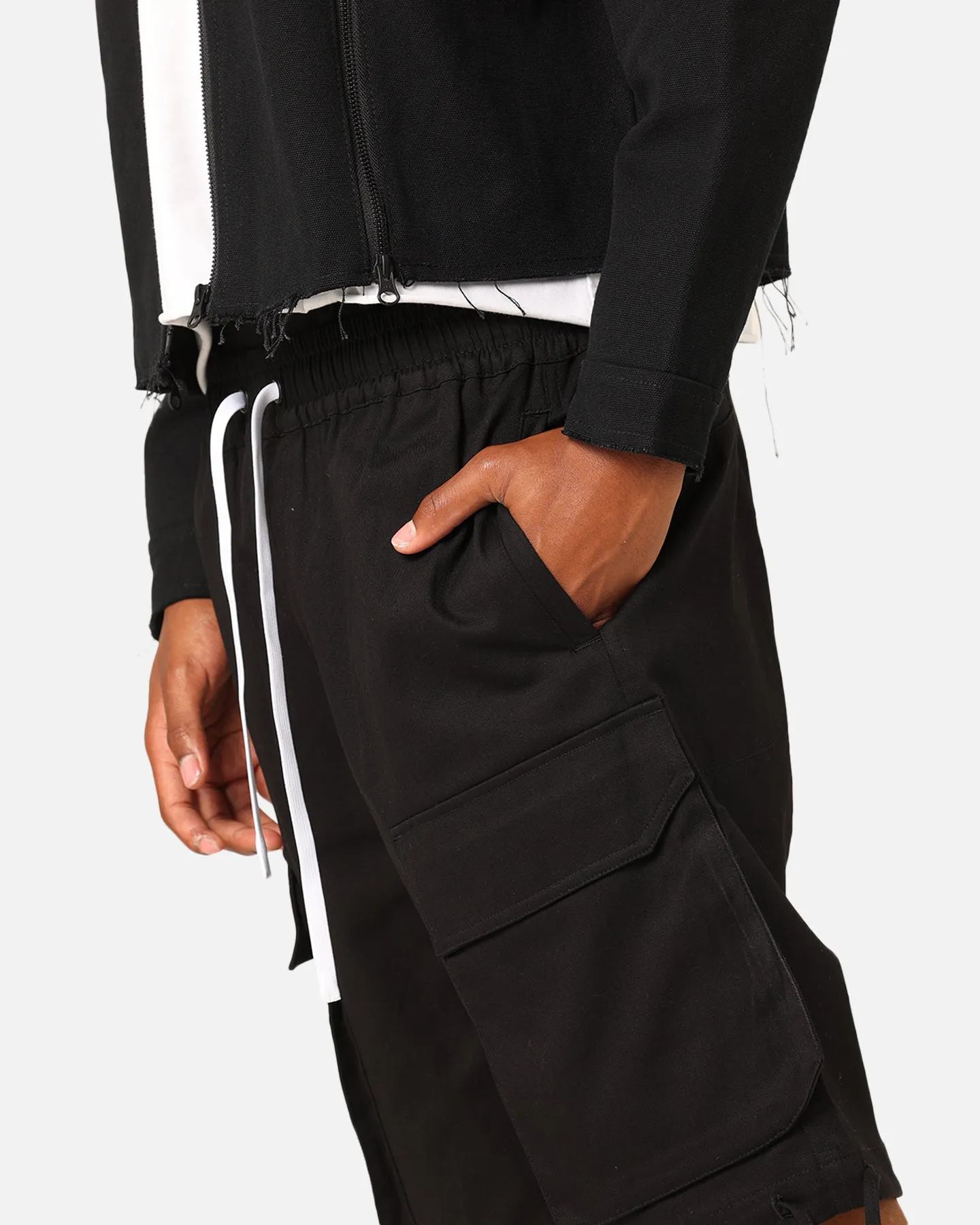 Saint Morta Dept Cargo Shorts Black sold by Culture Kings product image thumbnail 4