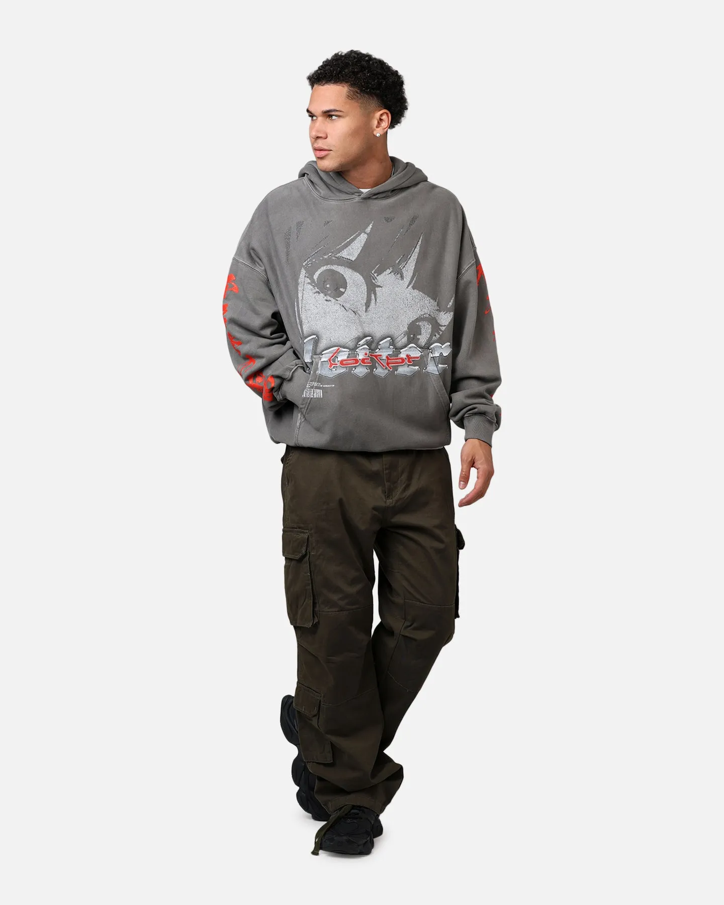 Loiter Ultimate Vengeance Vintage Hoodie Charcoal sold by Culture Kings product image thumbnail 3