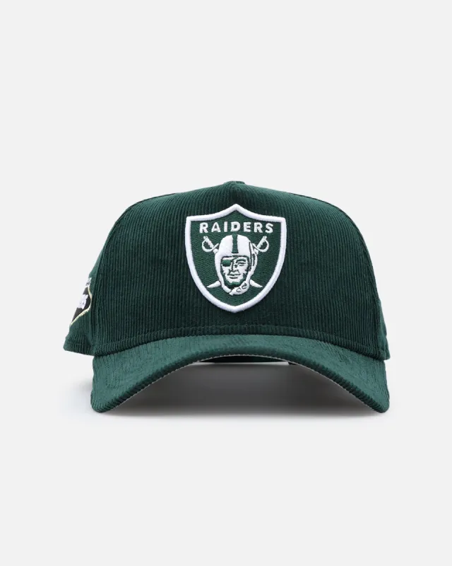 New Era Las Vegas Raiders 'Dark Green Cord' 9FORTY A-Frame Snapback Dark Green sold by Culture Kings