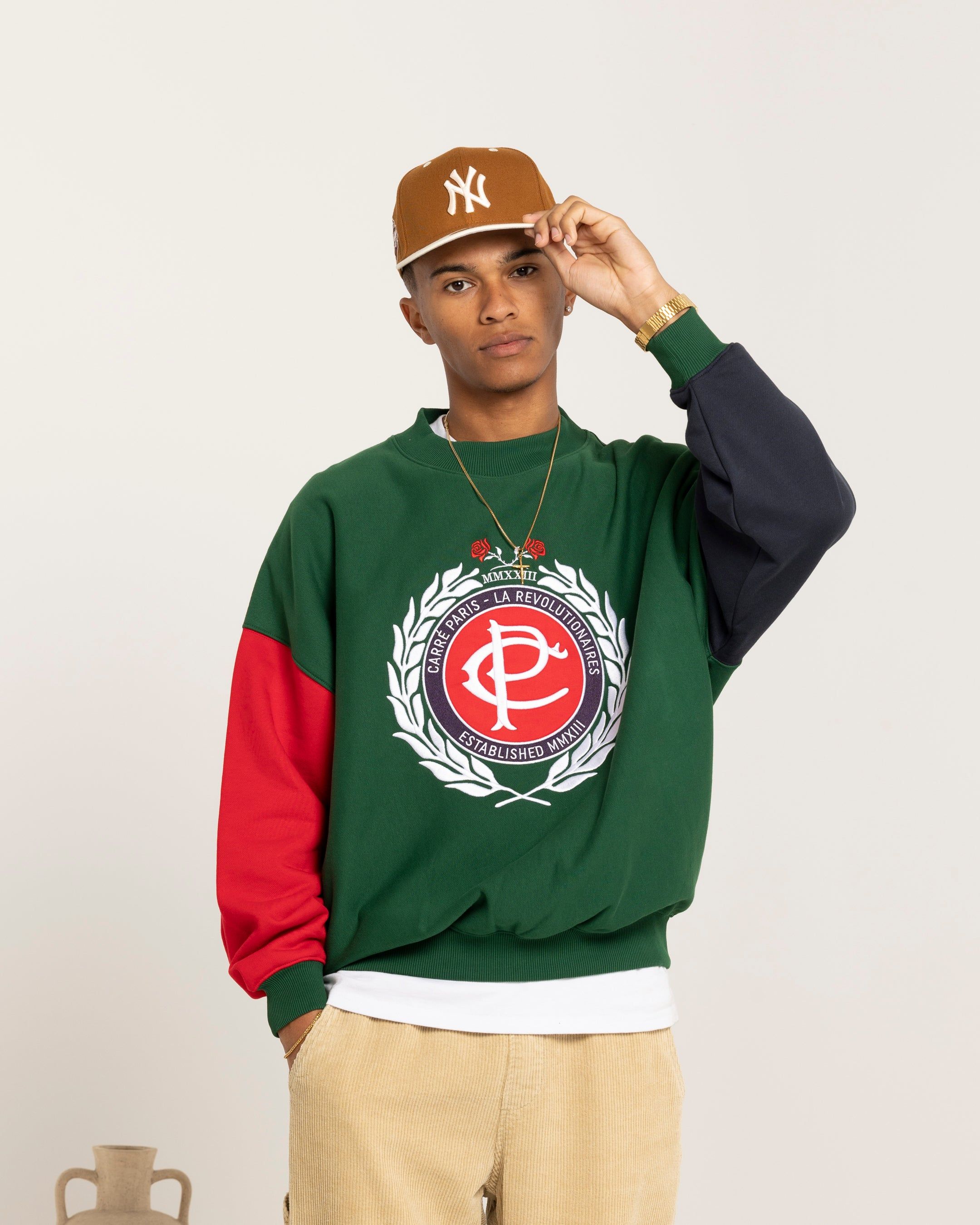 Carre Heritage Oversized Crewneck Multi sold by Culture Kings