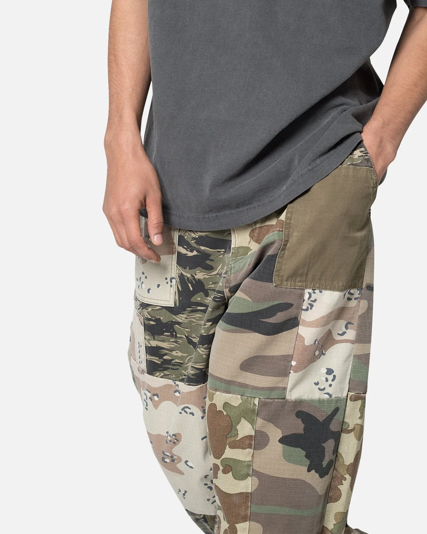 MNML Ultra Baggy Patchwork Denim Jeans Camo sold by Culture Kings product image thumbnail 5