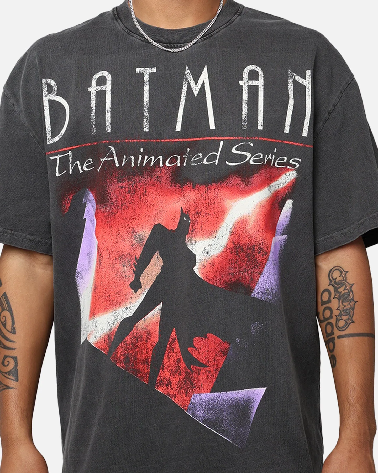 American Thrift X DC Batman The Animated Series Heavyweight Vintage T-Shirt Washed Black sold by Culture Kings product image thumbnail 4