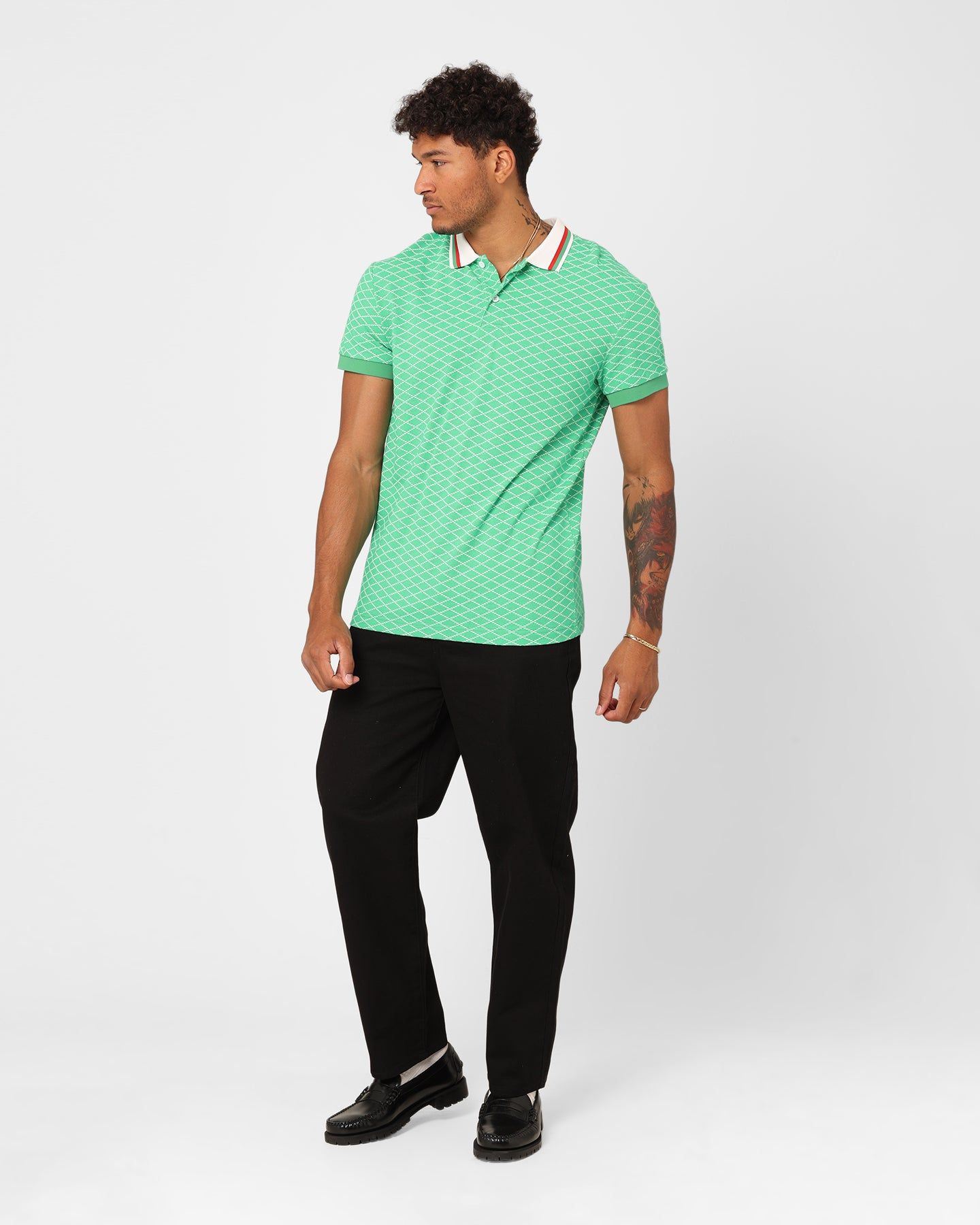 XXIII Printed Polo Shirt Green/White sold by Culture Kings product image thumbnail 2