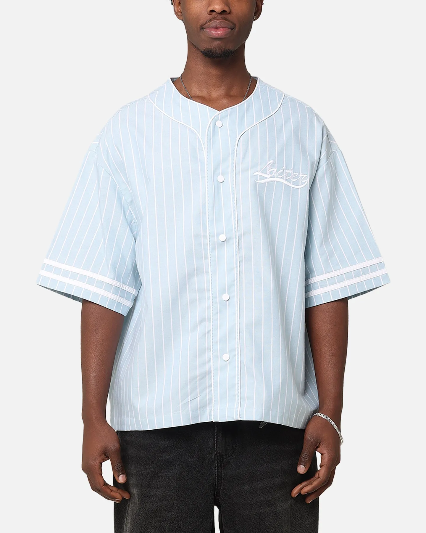 Loiter Outfield Jersey Blue Pin Stripe sold by Culture Kings