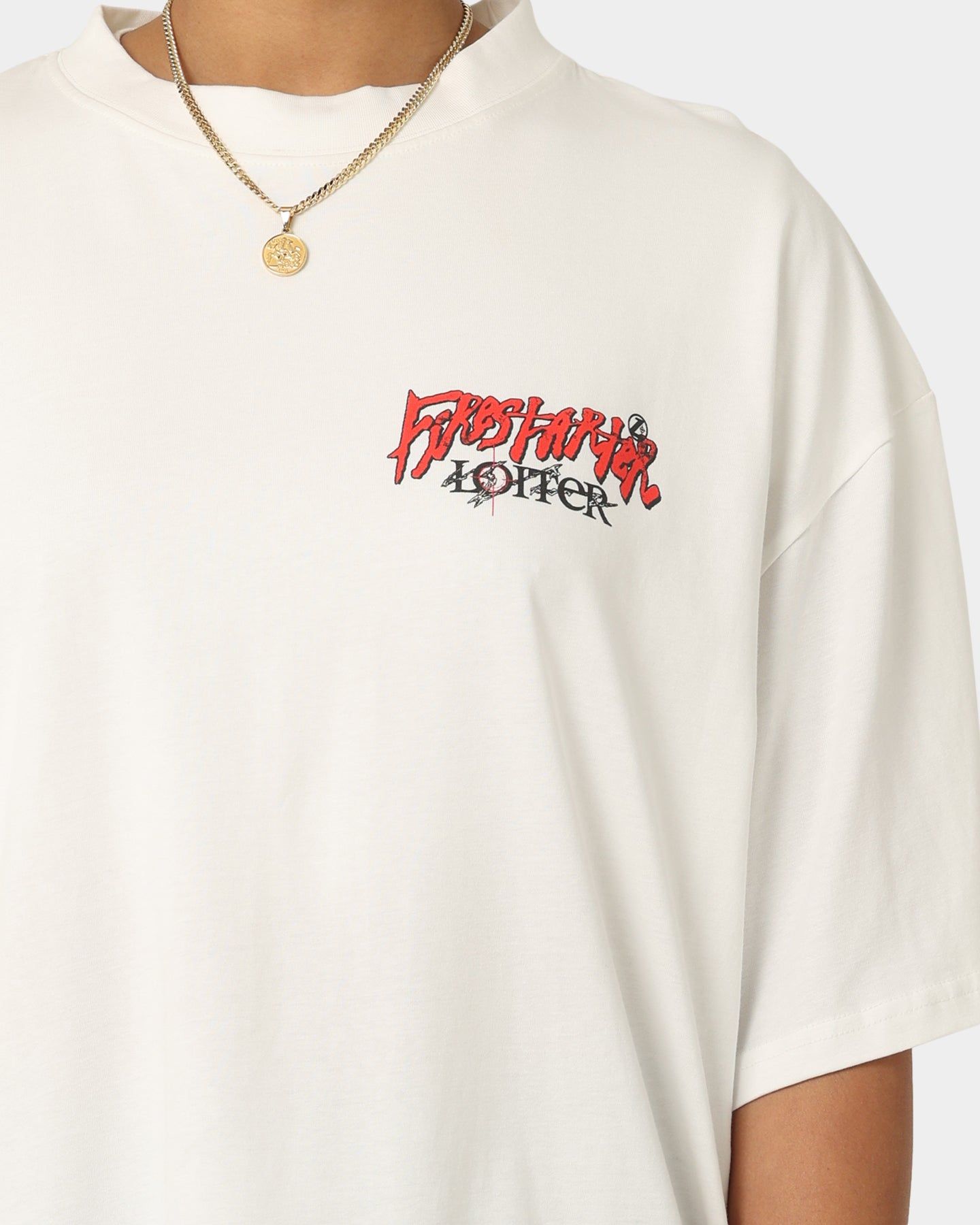 Loiter Firestarter Vintage T-Shirt Off White sold by Culture Kings product image thumbnail 4