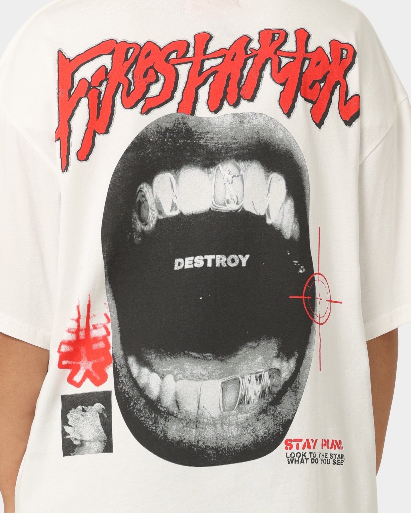 Loiter Firestarter Vintage T-Shirt Off White sold by Culture Kings product image thumbnail 5