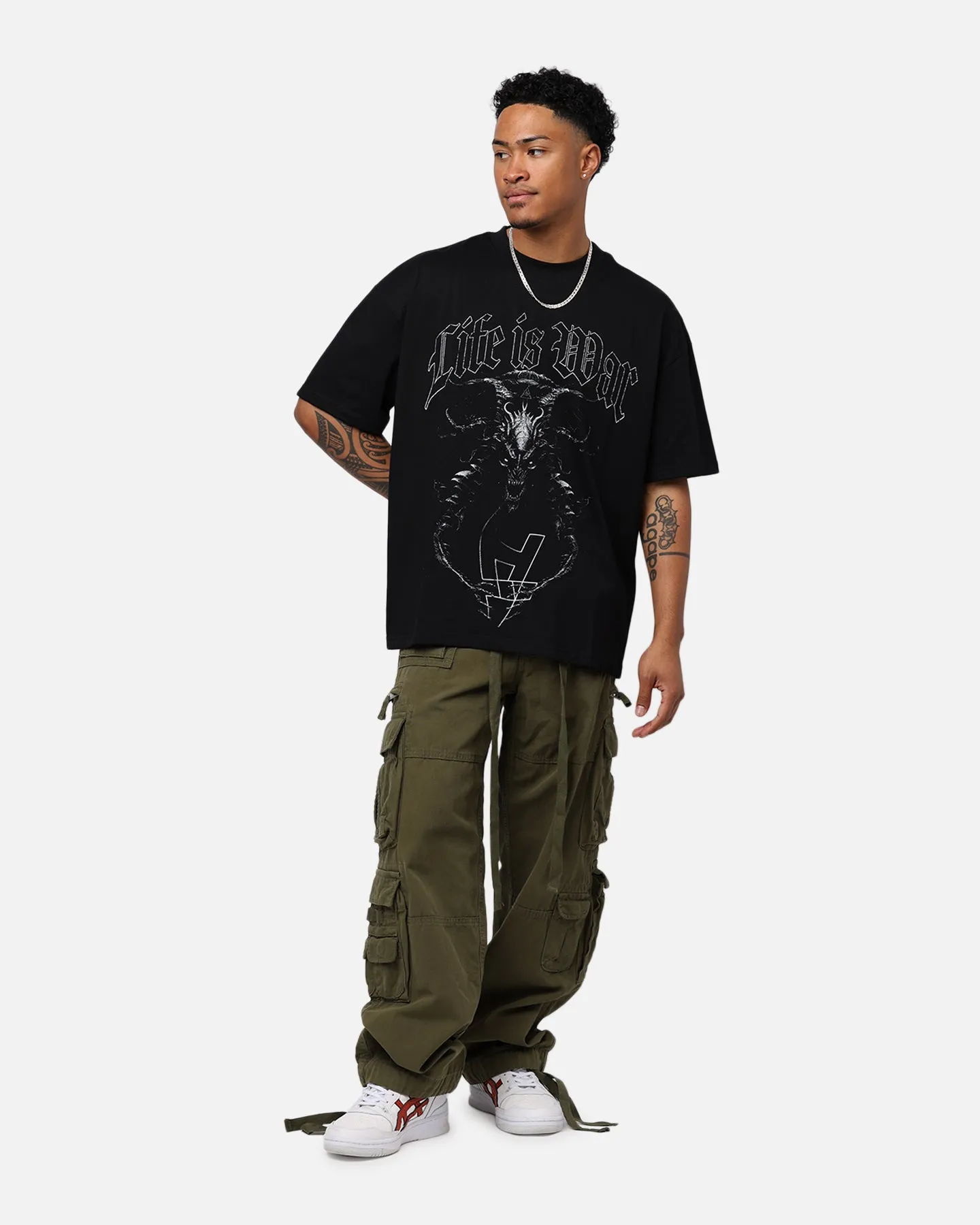 The Anti Order Life Is War T-Shirt Black sold by Culture Kings product image thumbnail 3