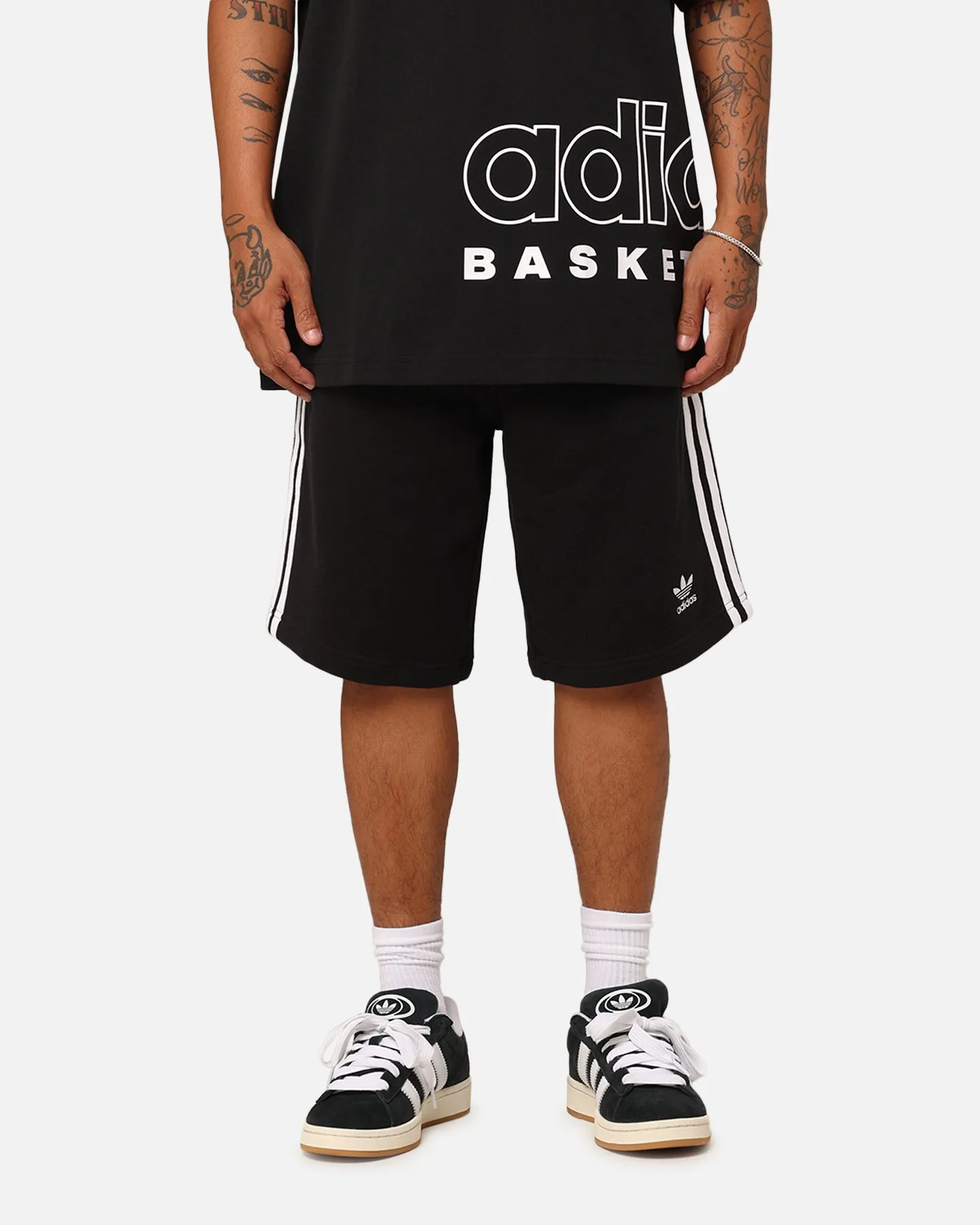 Adidas Adicolour Classics 3-Stripes Sweat Shorts Black sold by Culture Kings