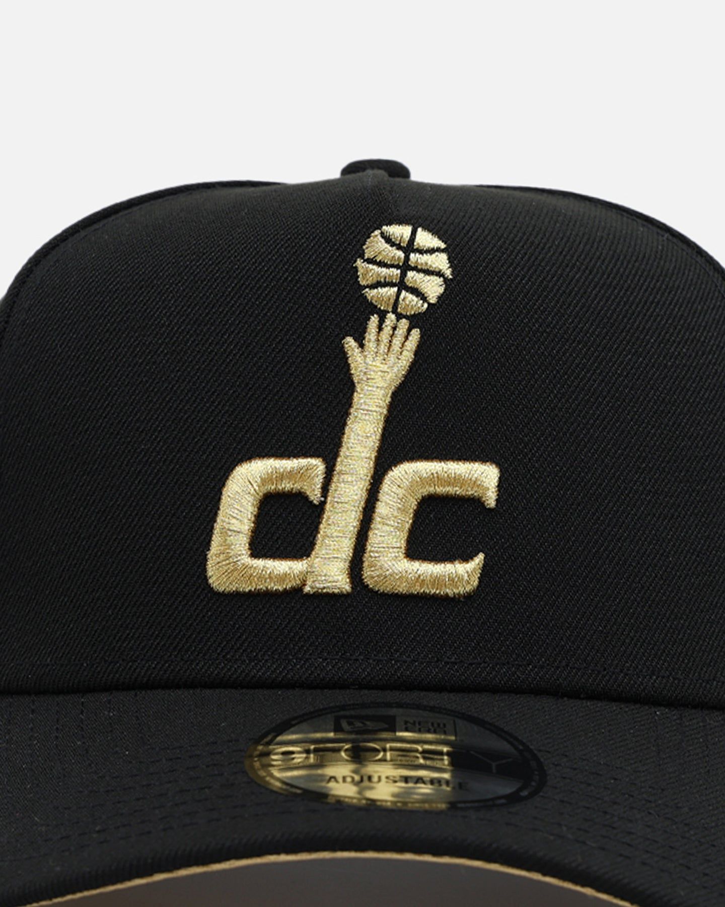 New Era Washington Wizards 'NBA Gold Links' 9FORTY A-Frame Snapback Black/Gold sold by Culture Kings product image thumbnail 5
