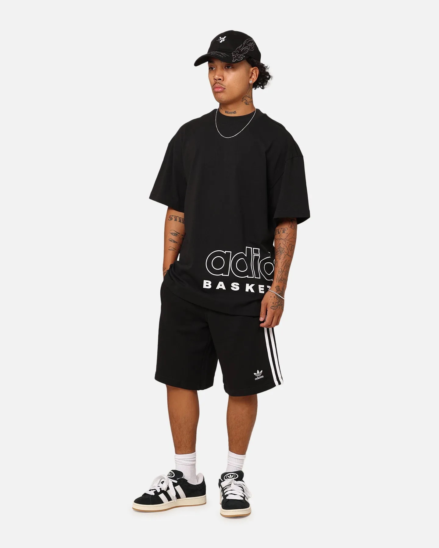 Adidas Adicolour Classics 3-Stripes Sweat Shorts Black sold by Culture Kings product image thumbnail 2