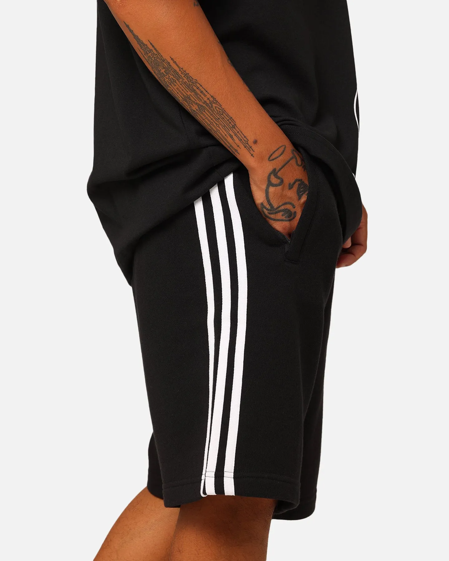 Adidas Adicolour Classics 3-Stripes Sweat Shorts Black sold by Culture Kings product image thumbnail 3