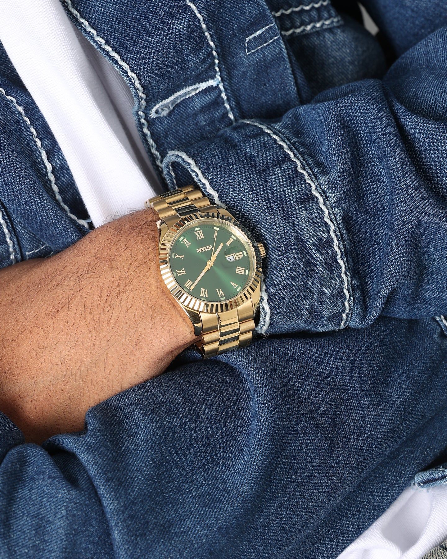 Saint Morta Felix Avila Watch Gold/Green sold by Culture Kings