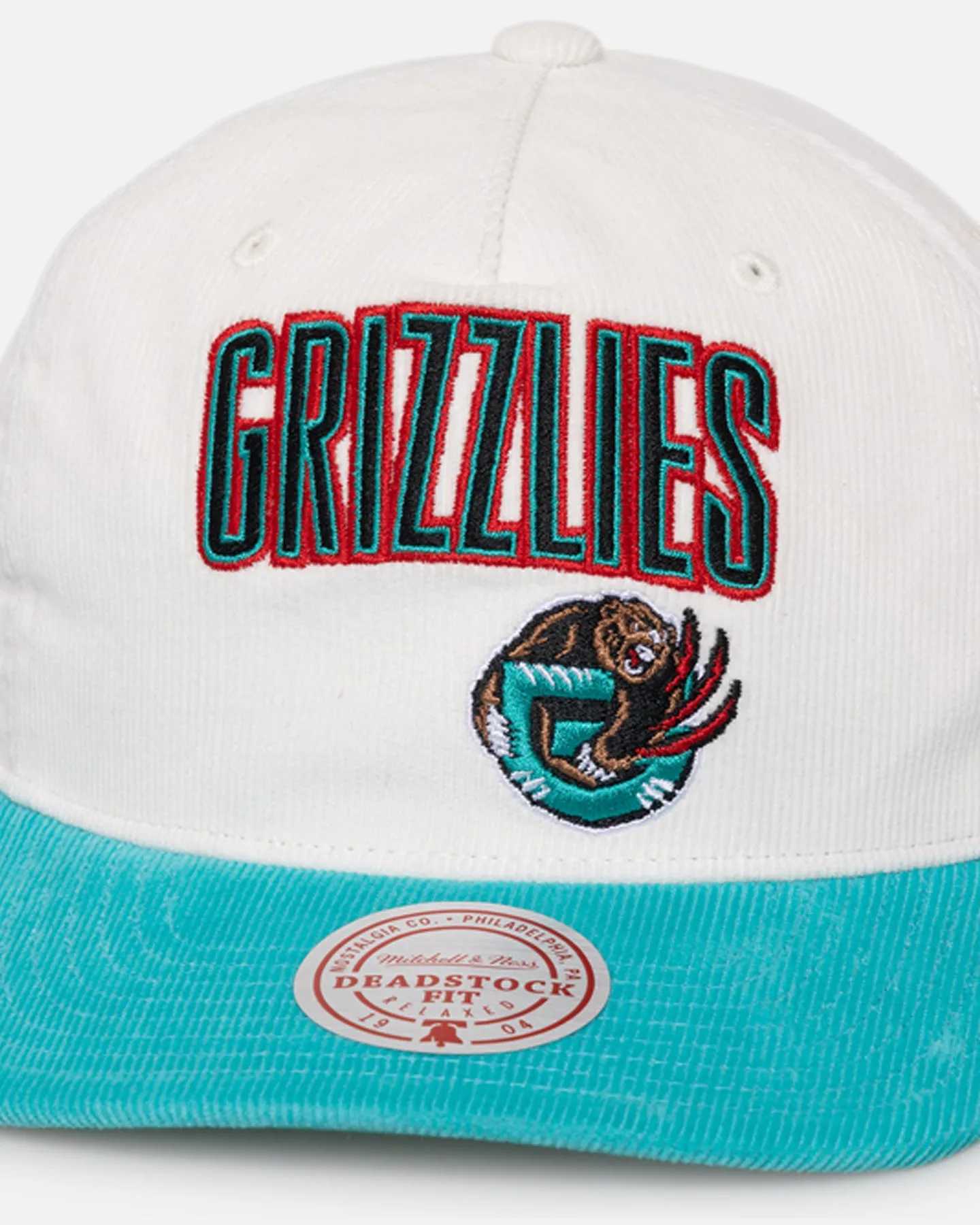 Mitchell & Ness Memphis Grizzlies History Origin Snapback White/Teal sold by Culture Kings product image thumbnail 2