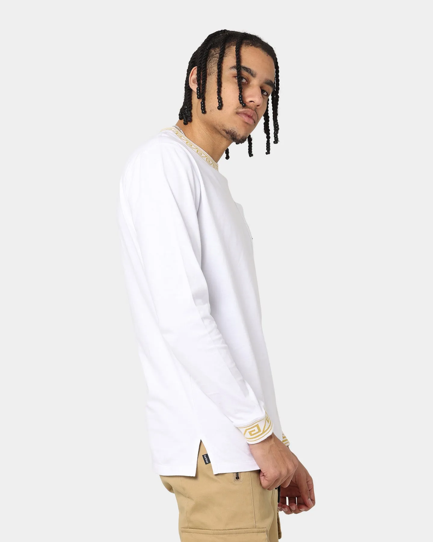 Last Kings Territorial Rib Long Sleeve T-Shirt White sold by Culture Kings product image thumbnail 5