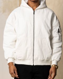 Carre Arch Work Bomber Jacket Off White sold by Culture Kings