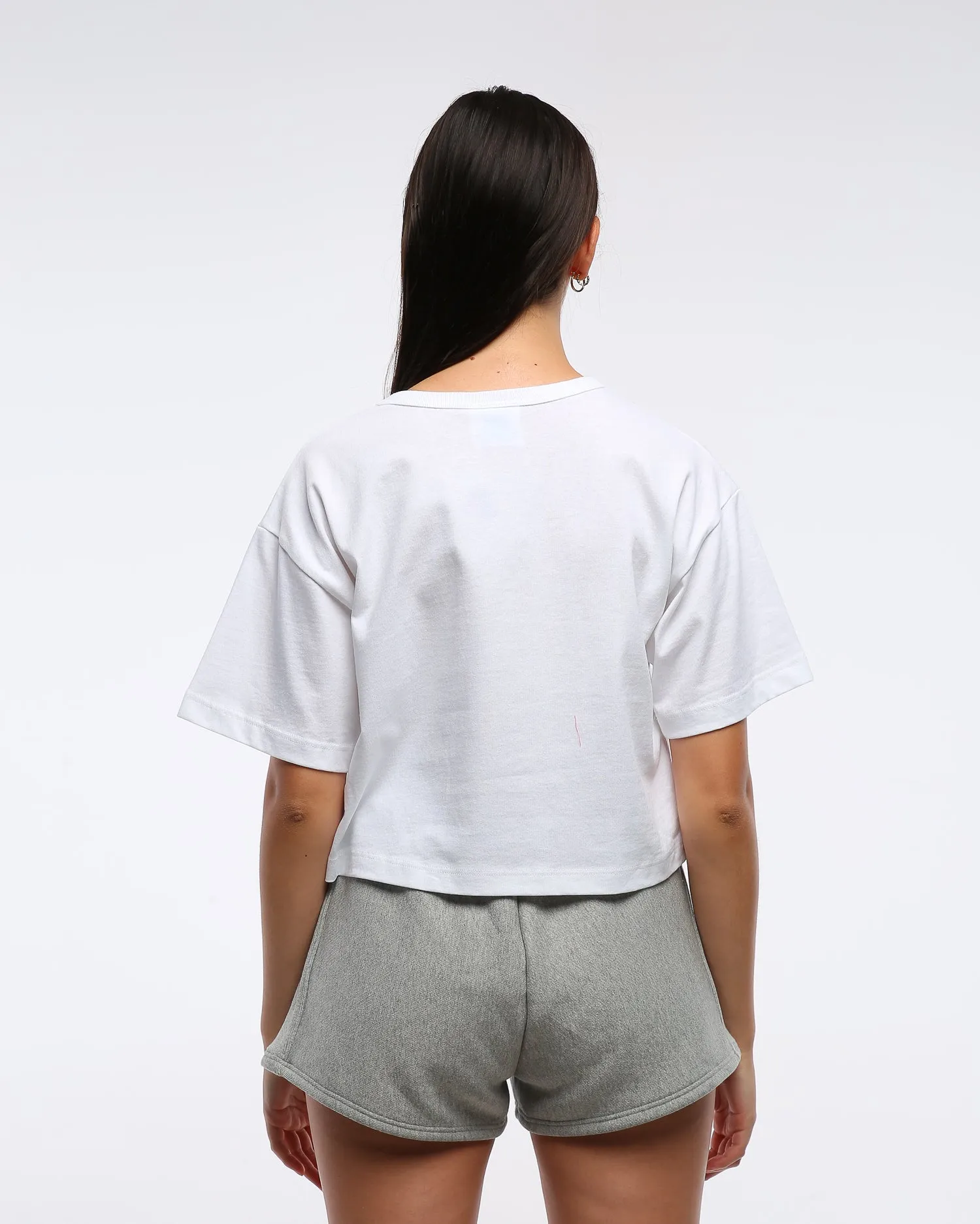 Champion Women's Heritage Script Crop Tee White/ Coral sold by Culture Kings product image thumbnail 5
