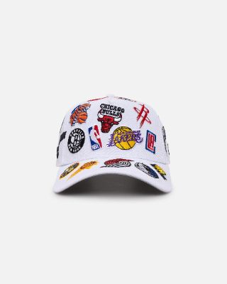 New Era NBA All Over 9FORTY A-Frame Snapback White sold by Culture Kings