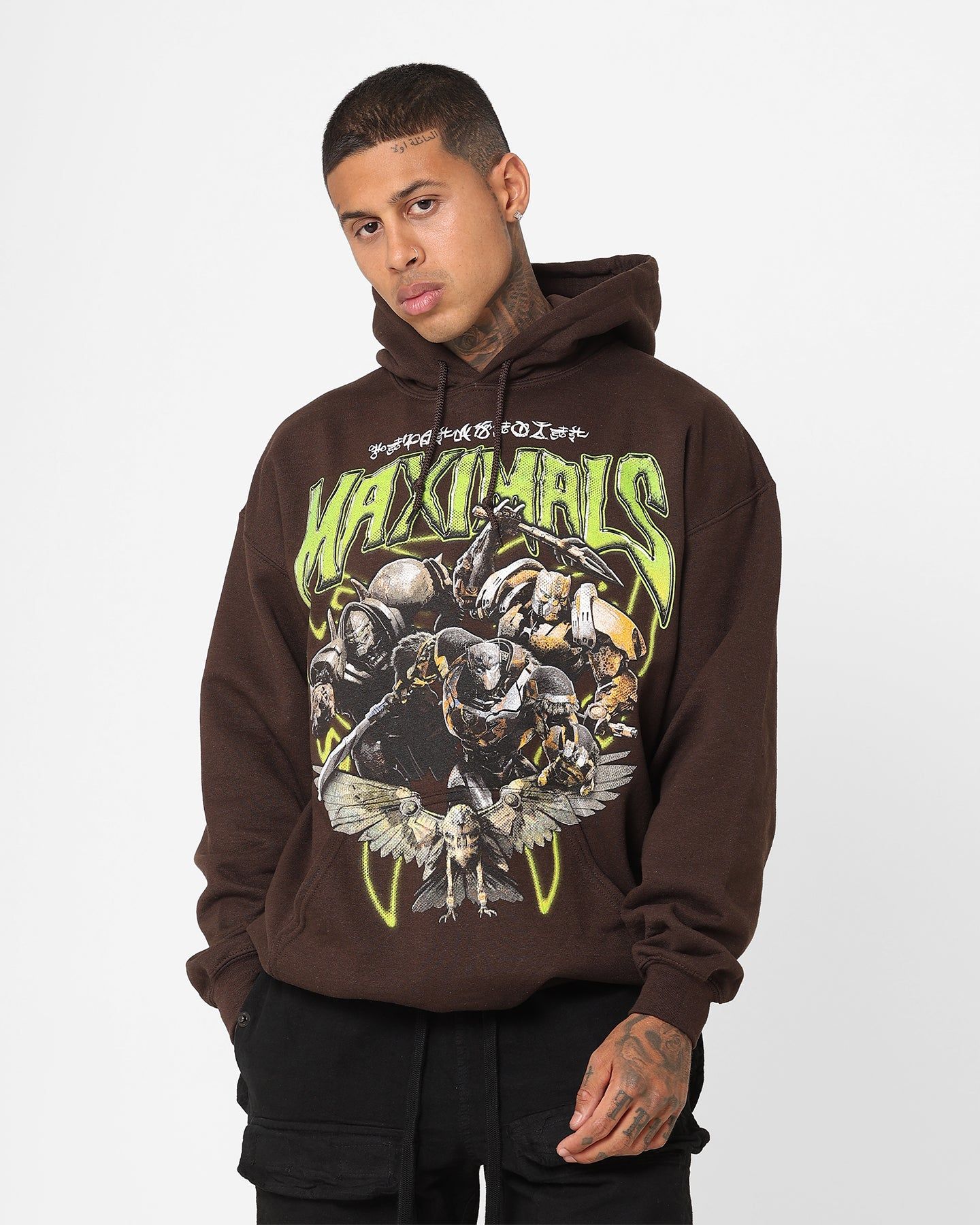 Goat Crew X Transformers Maximals Vintage Hoodie Brown Wash sold by Culture Kings