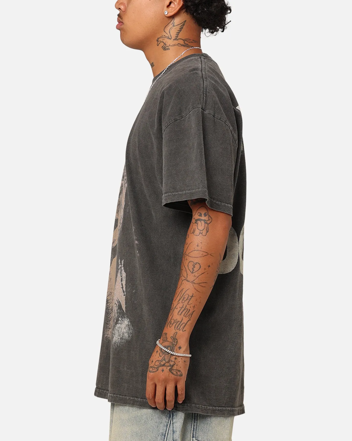 Star Wars Jar Jar Binks Heavyweight T-Shirt Black Wash sold by Culture Kings product image thumbnail 5