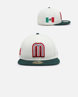 New Era Mexico National Baseball Team 'World Baseball Classic Mexico' 59FIFTY Fitted Chrome/OTC sold by Culture Kings