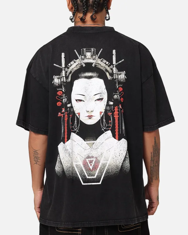 The Anti Order Geisha T-Shirt Black Acidwash sold by Culture Kings