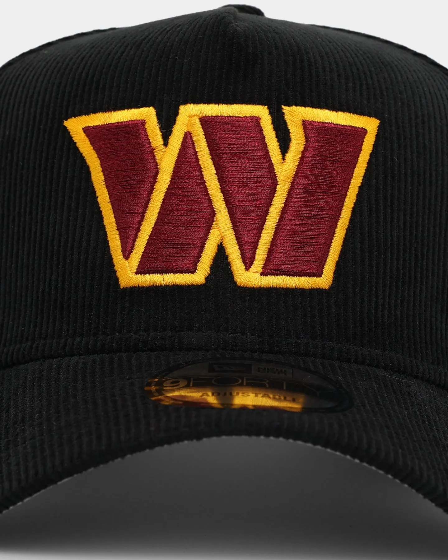 New Era Washington Commanders 'NFL Season' Corduroy 9FORTY A-Frame Snapback Black/OTC sold by Culture Kings product image thumbnail 5