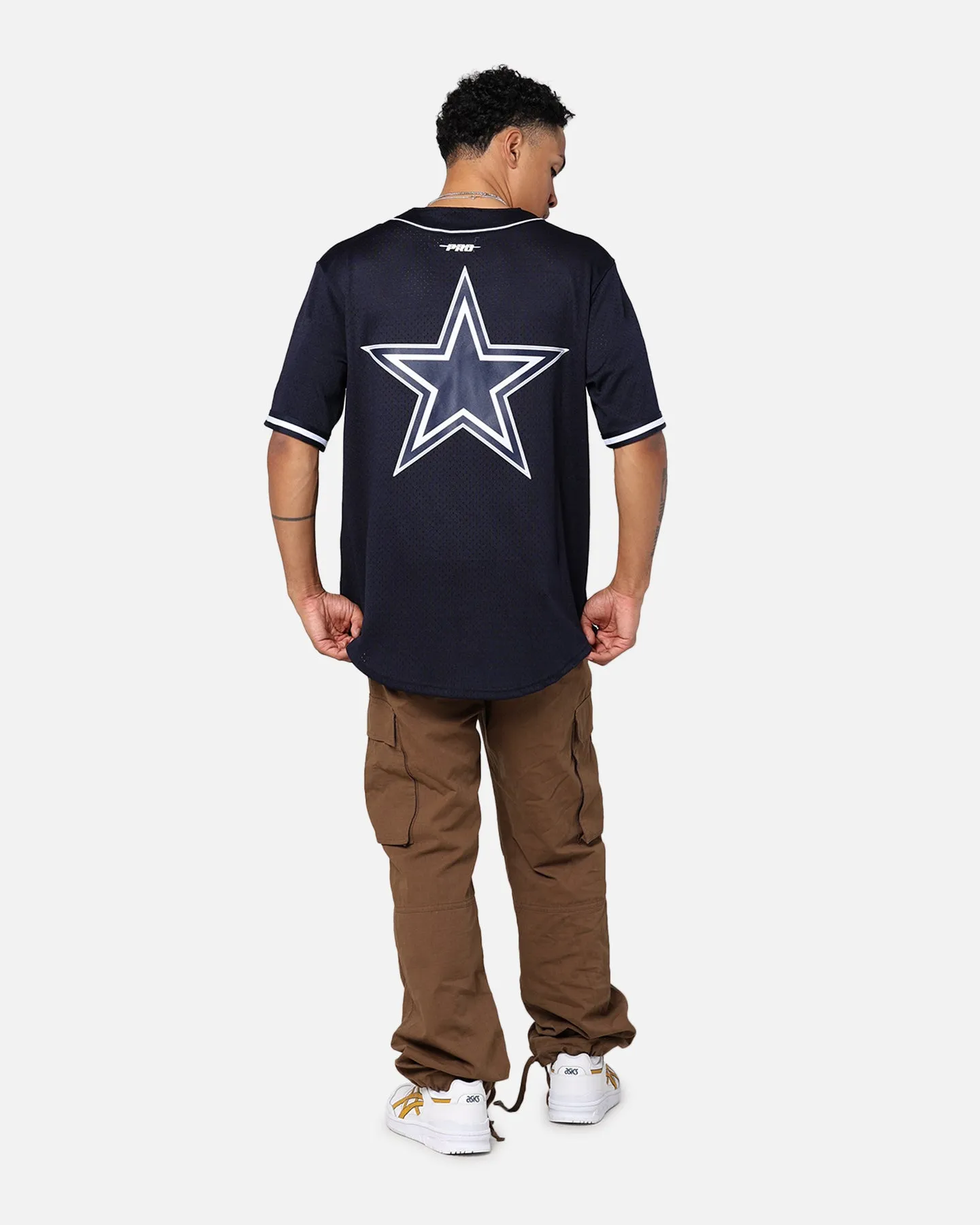 Pro Standard Dallas Cowboys Mesh Button Down Jersey Midnight Navy sold by Culture Kings product image thumbnail 3