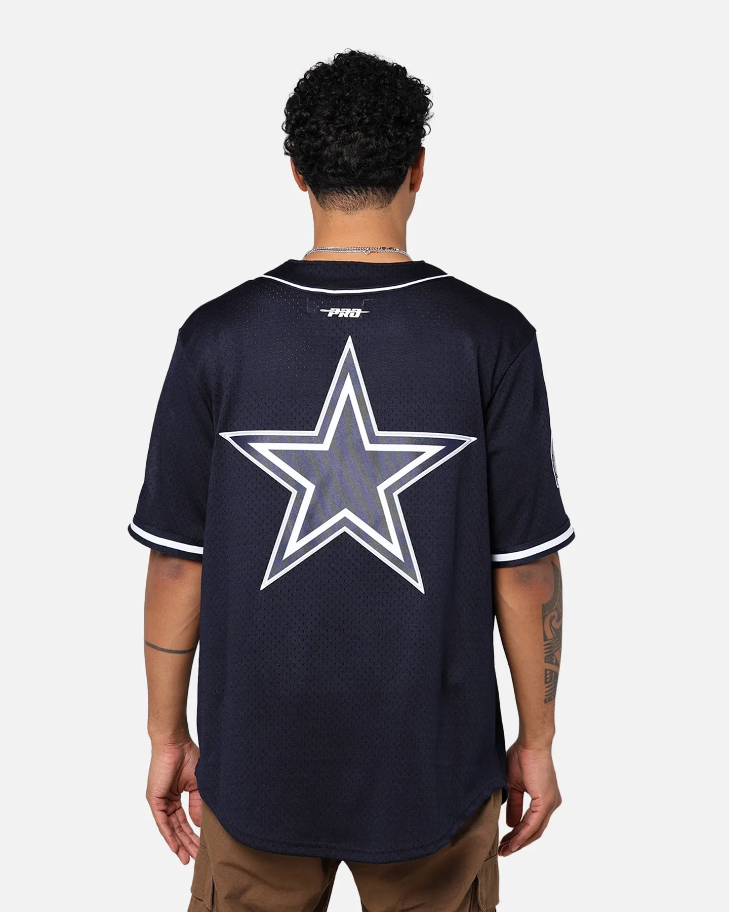 Pro Standard Dallas Cowboys Mesh Button Down Jersey Midnight Navy sold by Culture Kings product image thumbnail 5