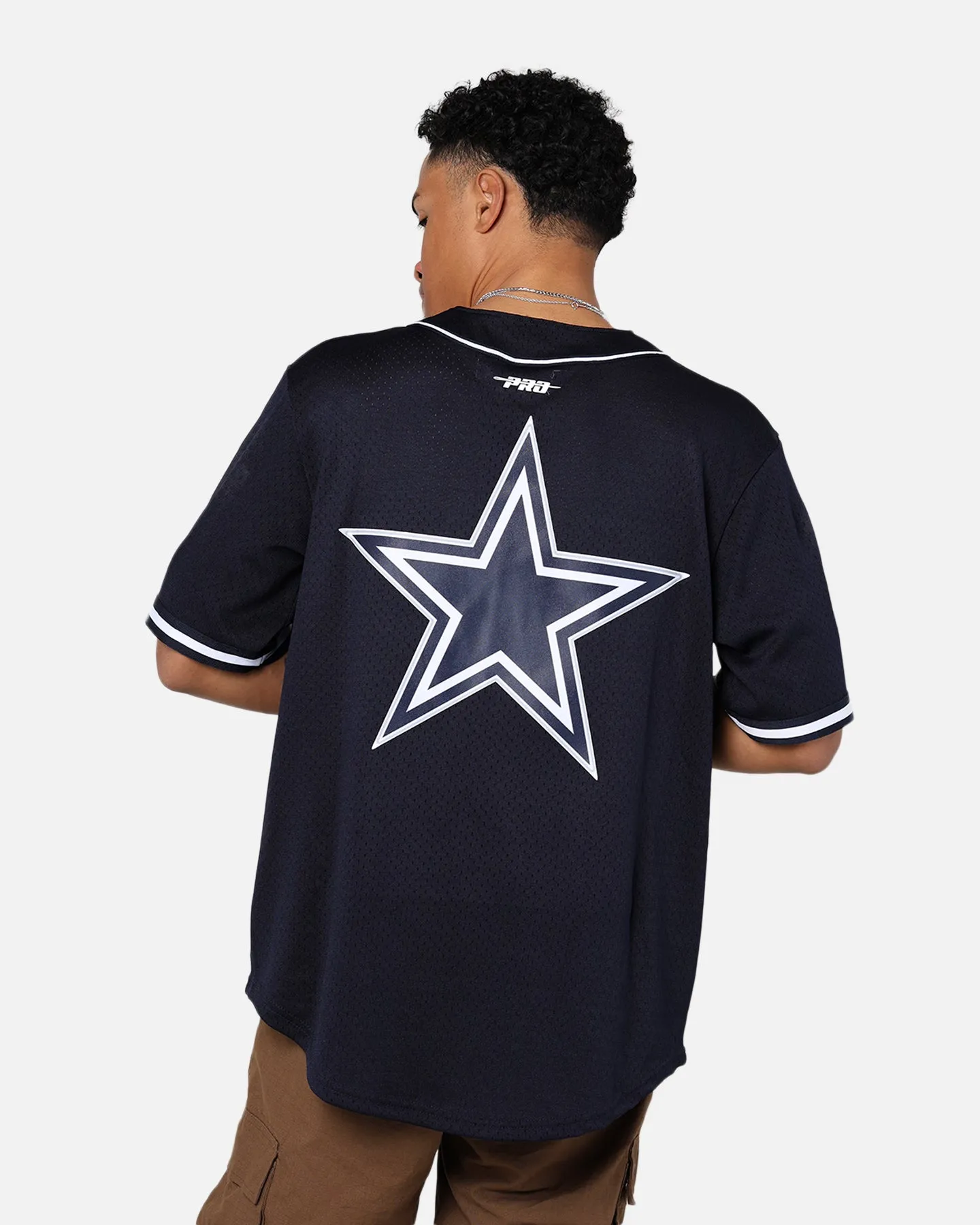 Pro Standard Dallas Cowboys Mesh Button Down Jersey Midnight Navy sold by Culture Kings product image thumbnail 2