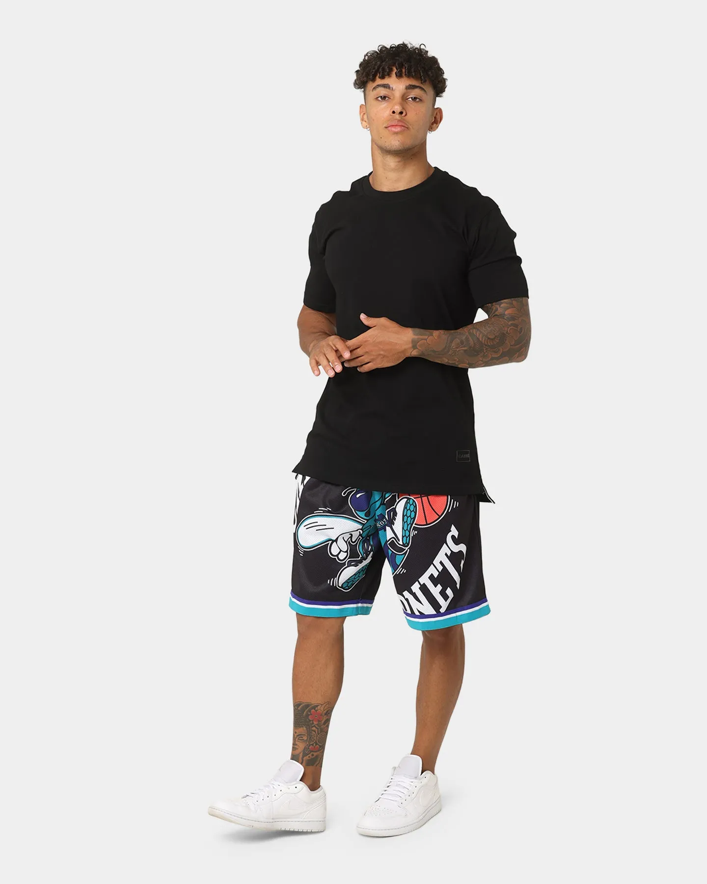 Mitchell & Ness Charlotte Hornets Blown Out Fashion Shorts Black sold by Culture Kings product image thumbnail 2