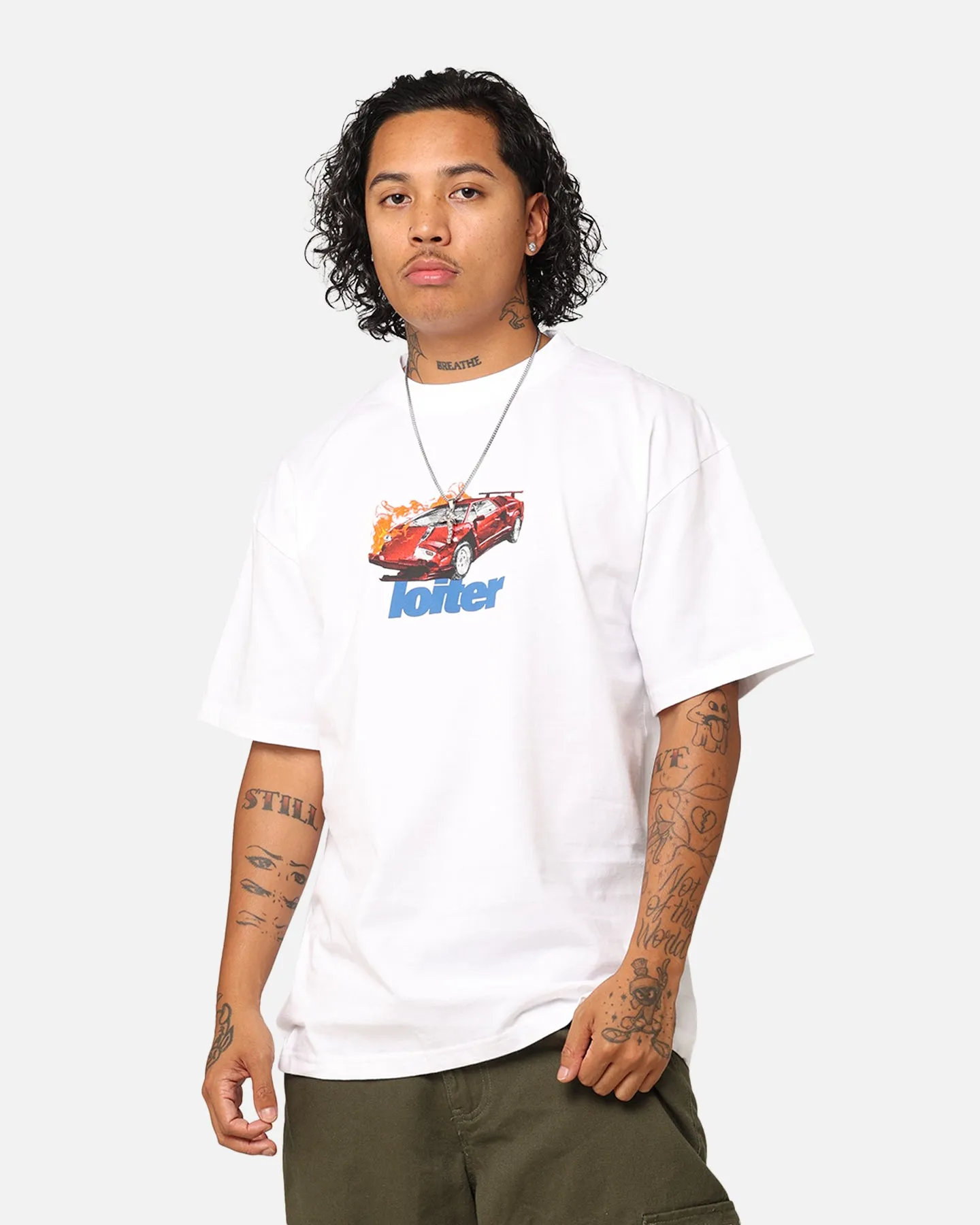 Loiter Collision T-Shirt White sold by Culture Kings product image thumbnail 2