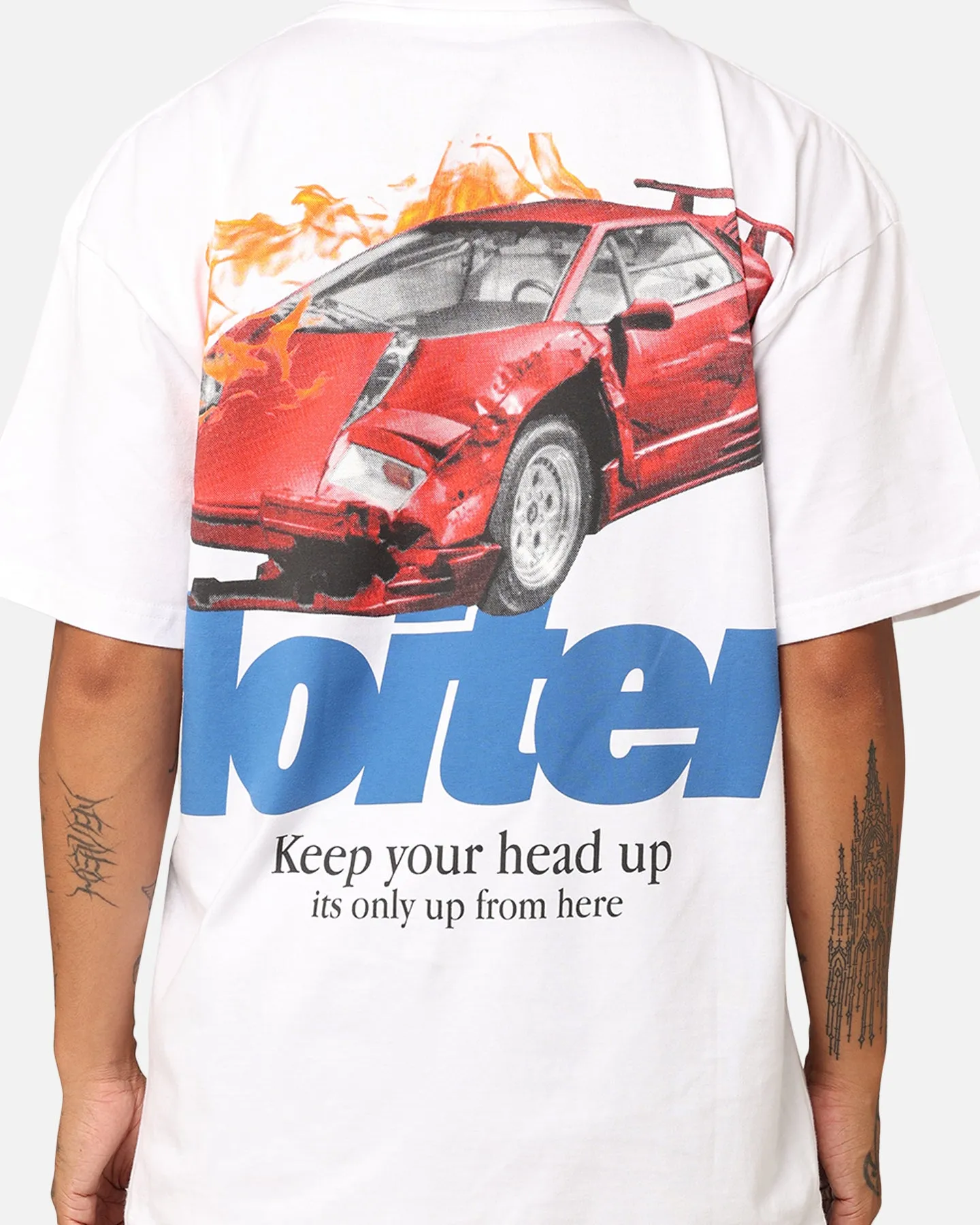 Loiter Collision T-Shirt White sold by Culture Kings product image thumbnail 5