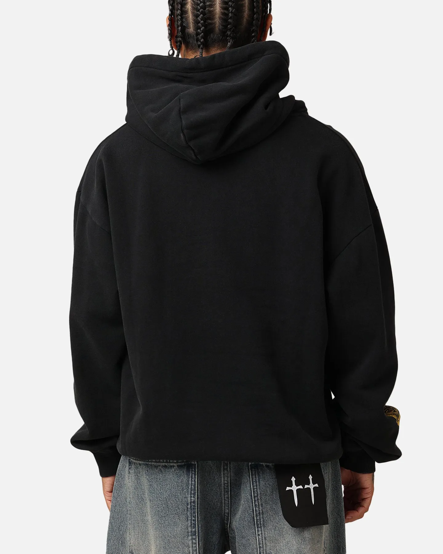 Tupac Thug Life Rose Hoodie Washed Black sold by Culture Kings product image thumbnail 3