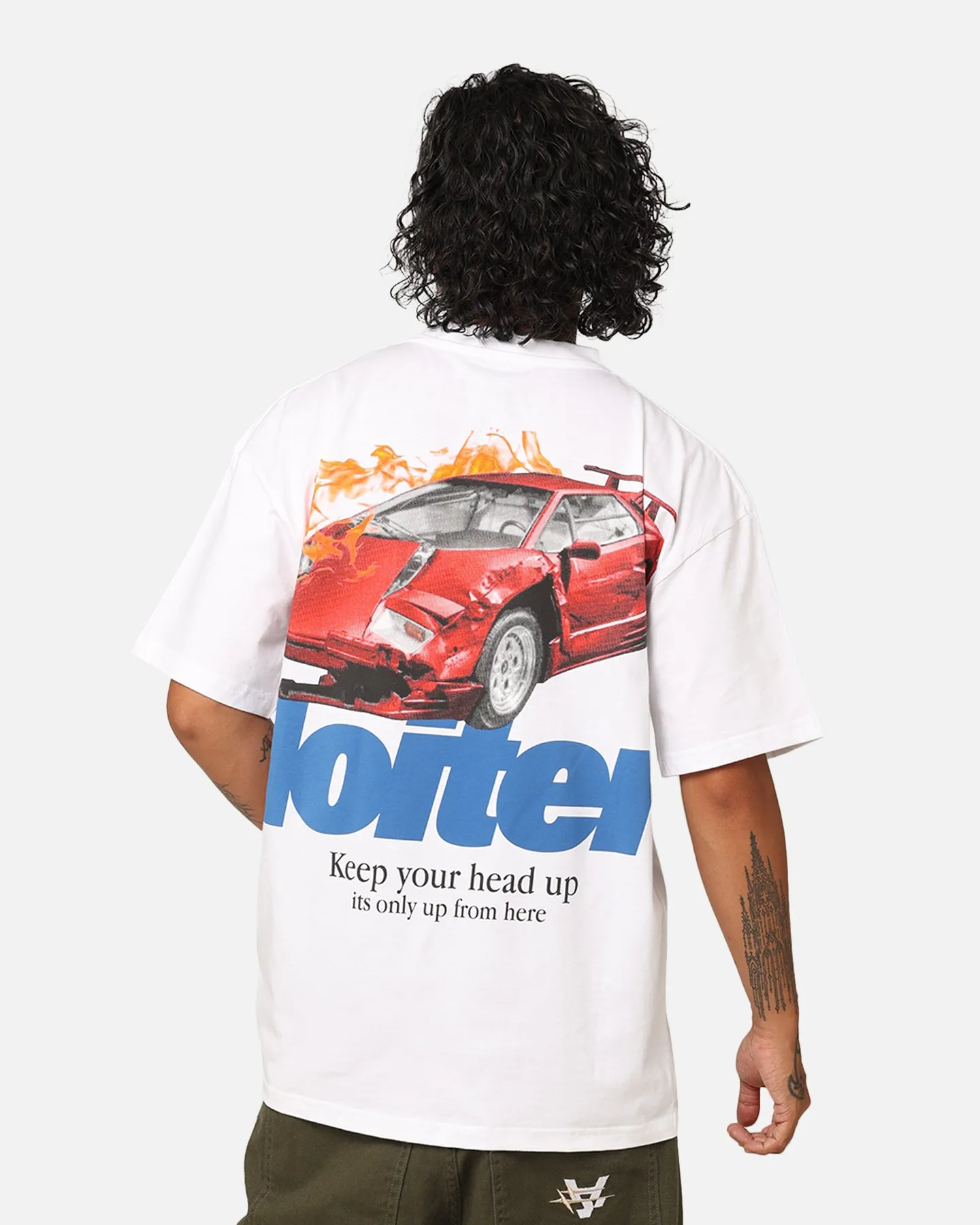 Loiter Collision T-Shirt White sold by Culture Kings