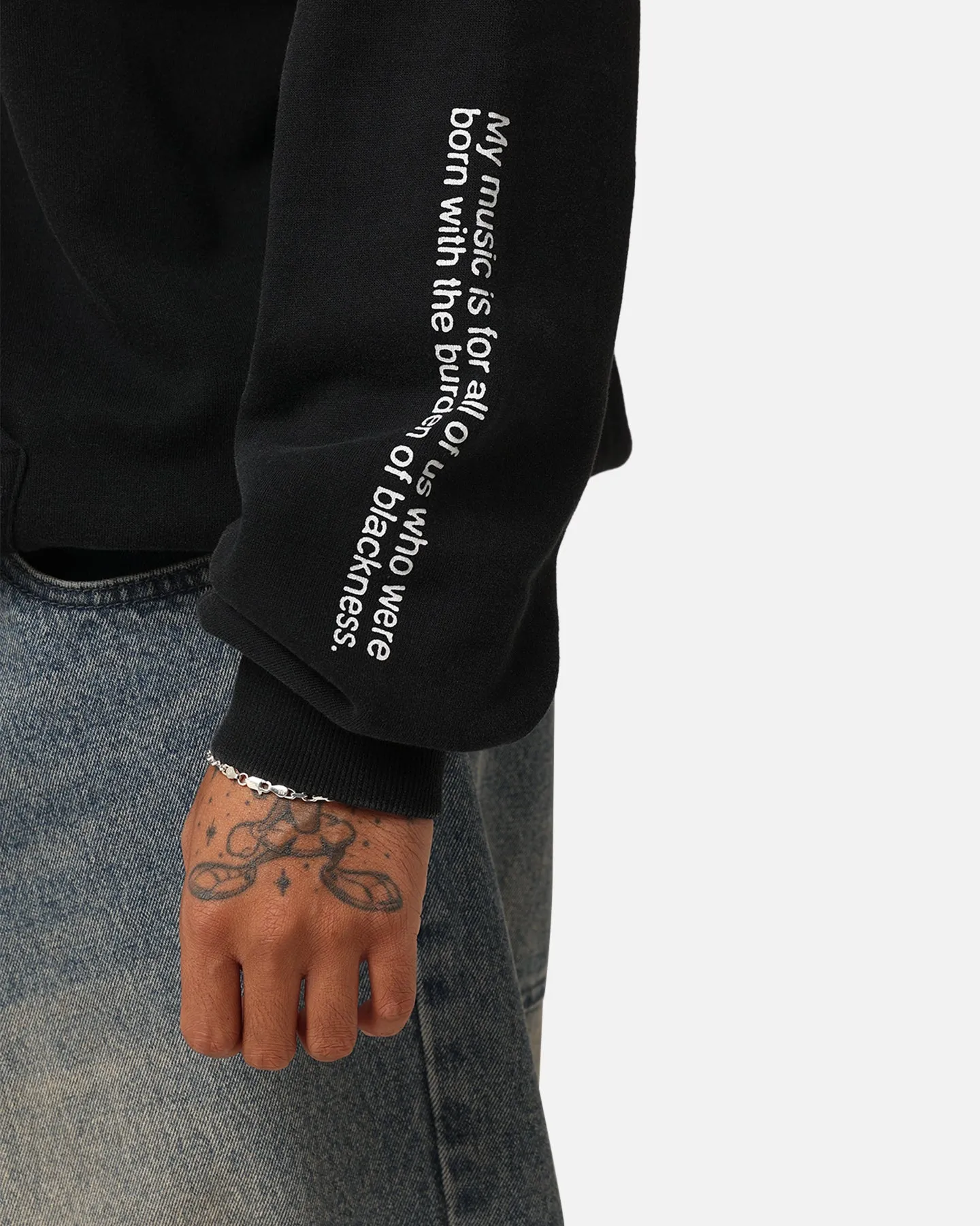 Tupac Thug Life Rose Hoodie Washed Black sold by Culture Kings product image thumbnail 4