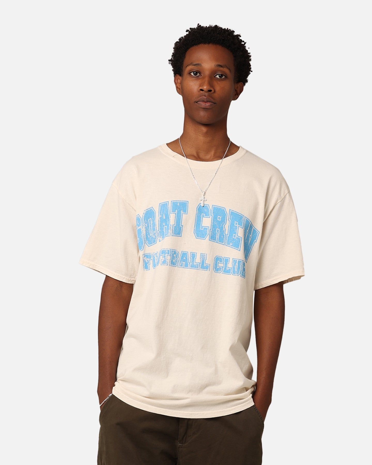 Goat Crew Football Club 10 T-Shirt Off White/Blue sold by Culture Kings product image thumbnail 3