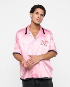 Loiter Flora Button Up T-Shirt Pink sold by Culture Kings
