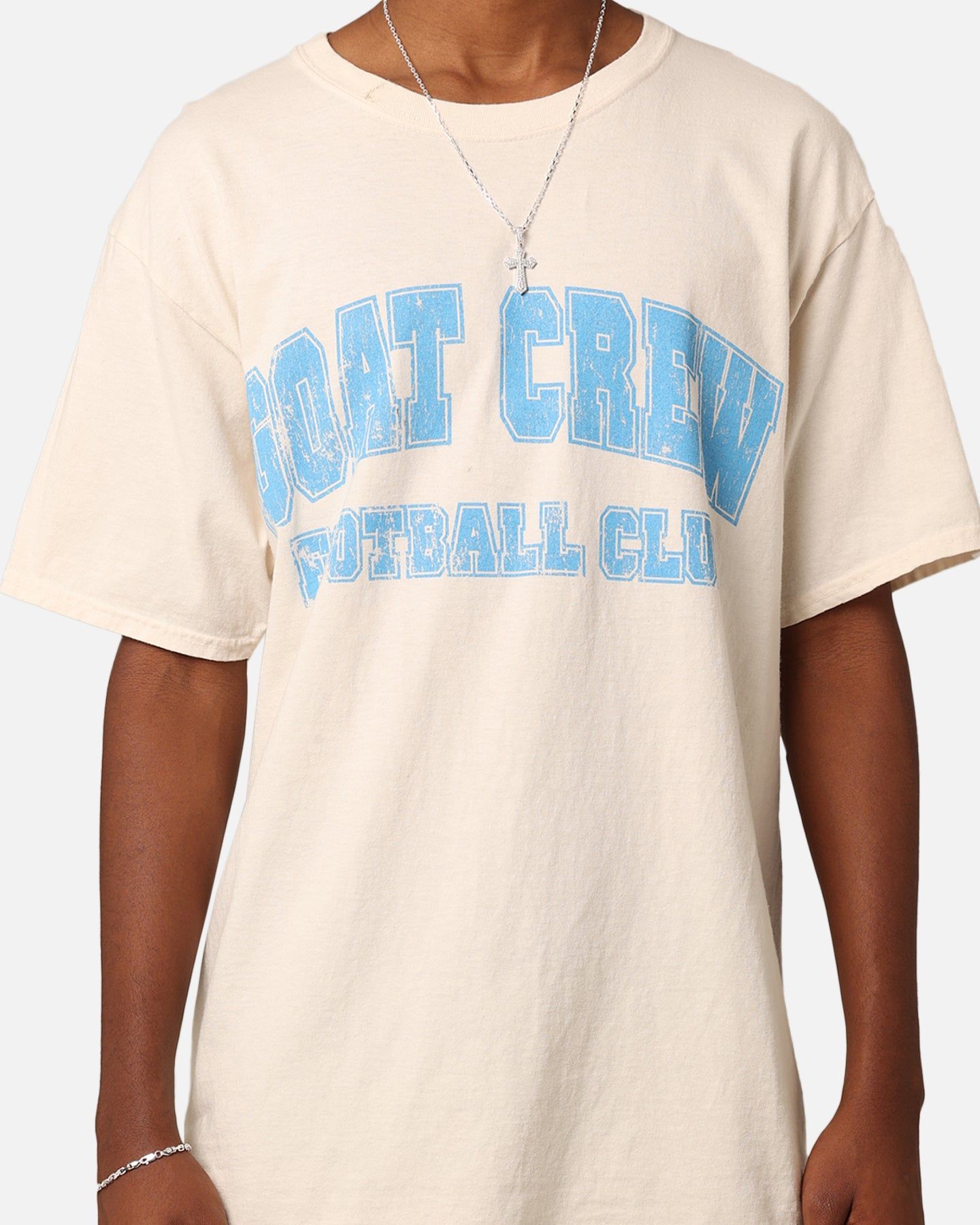 Goat Crew Football Club 10 T-Shirt Off White/Blue sold by Culture Kings product image thumbnail 4