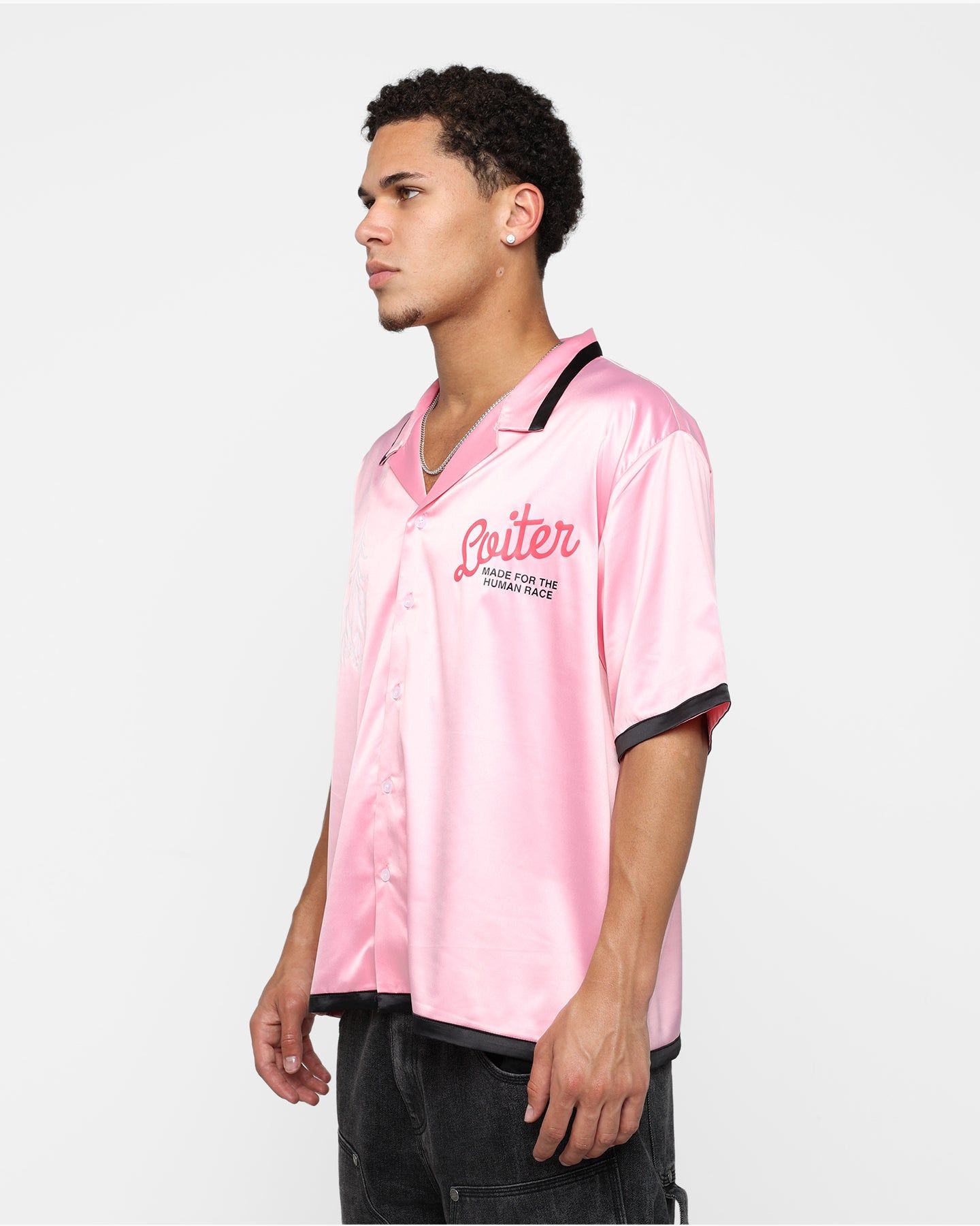 Loiter Flora Button Up T-Shirt Pink sold by Culture Kings product image thumbnail 7