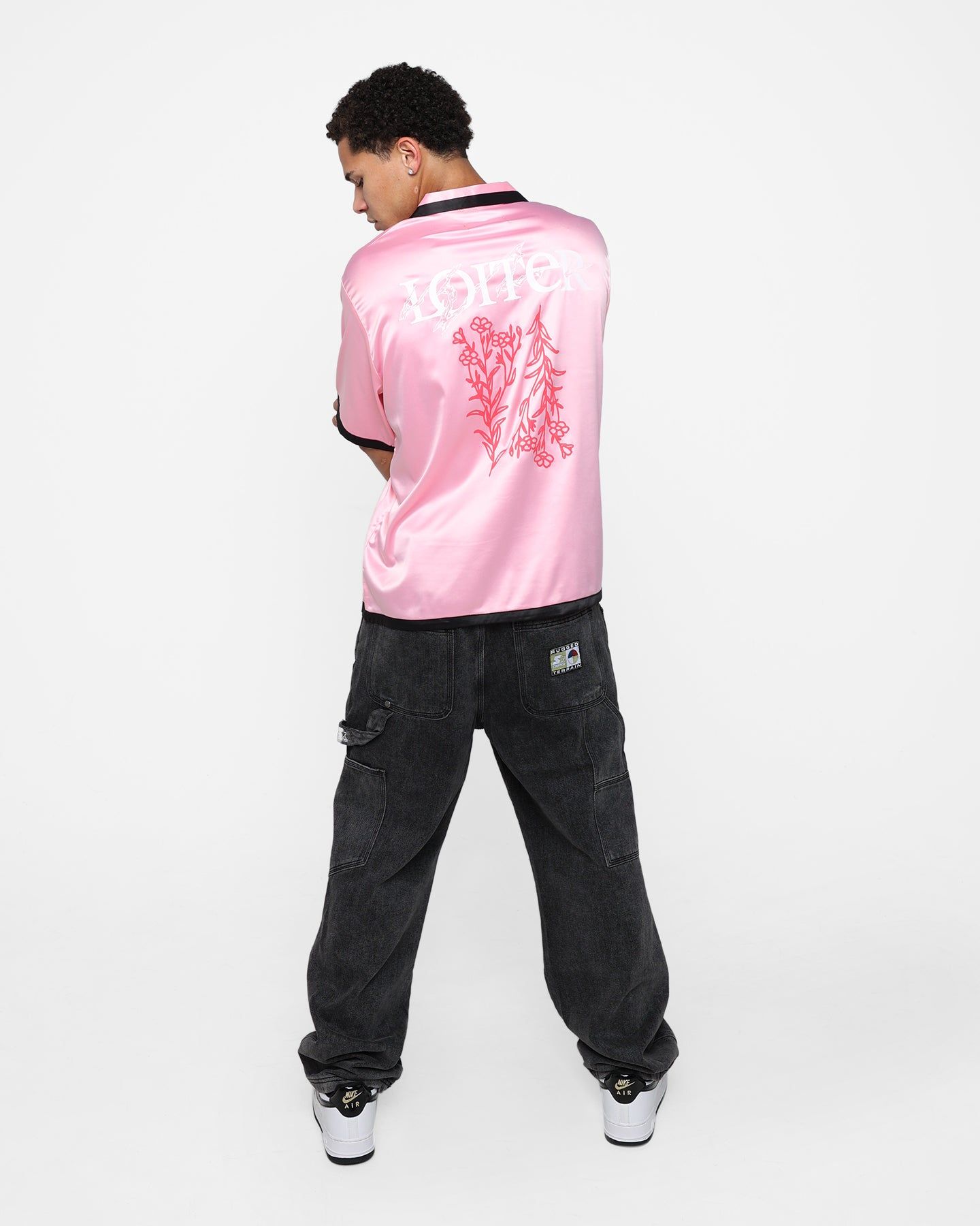 Loiter Flora Button Up T-Shirt Pink sold by Culture Kings product image thumbnail 3