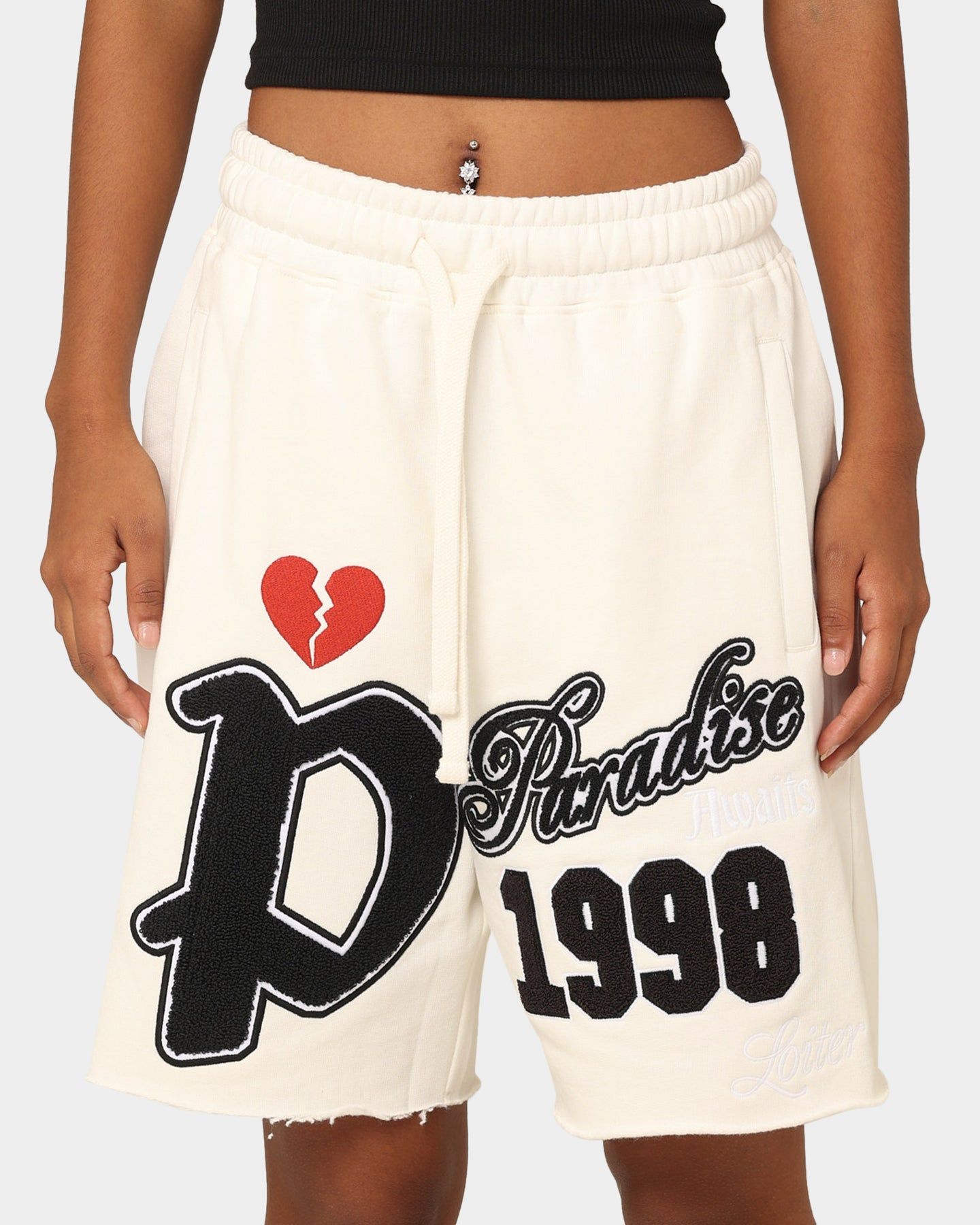 Loiter Paradise Fleece Shorts White sold by Culture Kings product image thumbnail 7