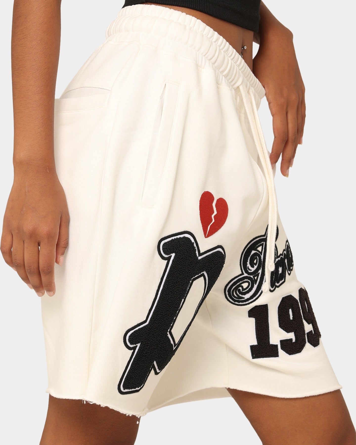 Loiter Paradise Fleece Shorts White sold by Culture Kings product image thumbnail 3