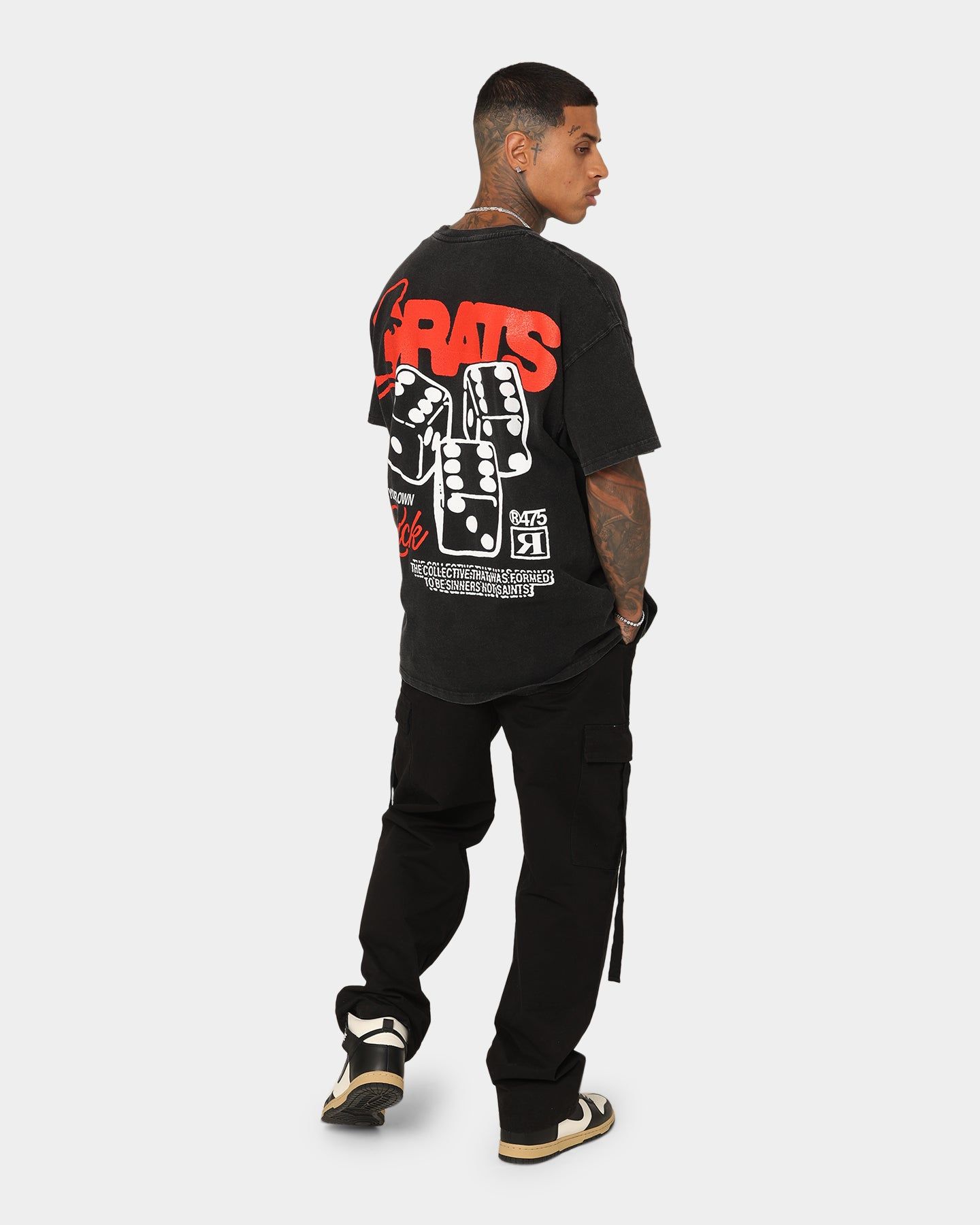 Rats Get Fat Own Luck Vintage T-Shirt Washed Black sold by Culture Kings product image thumbnail 3
