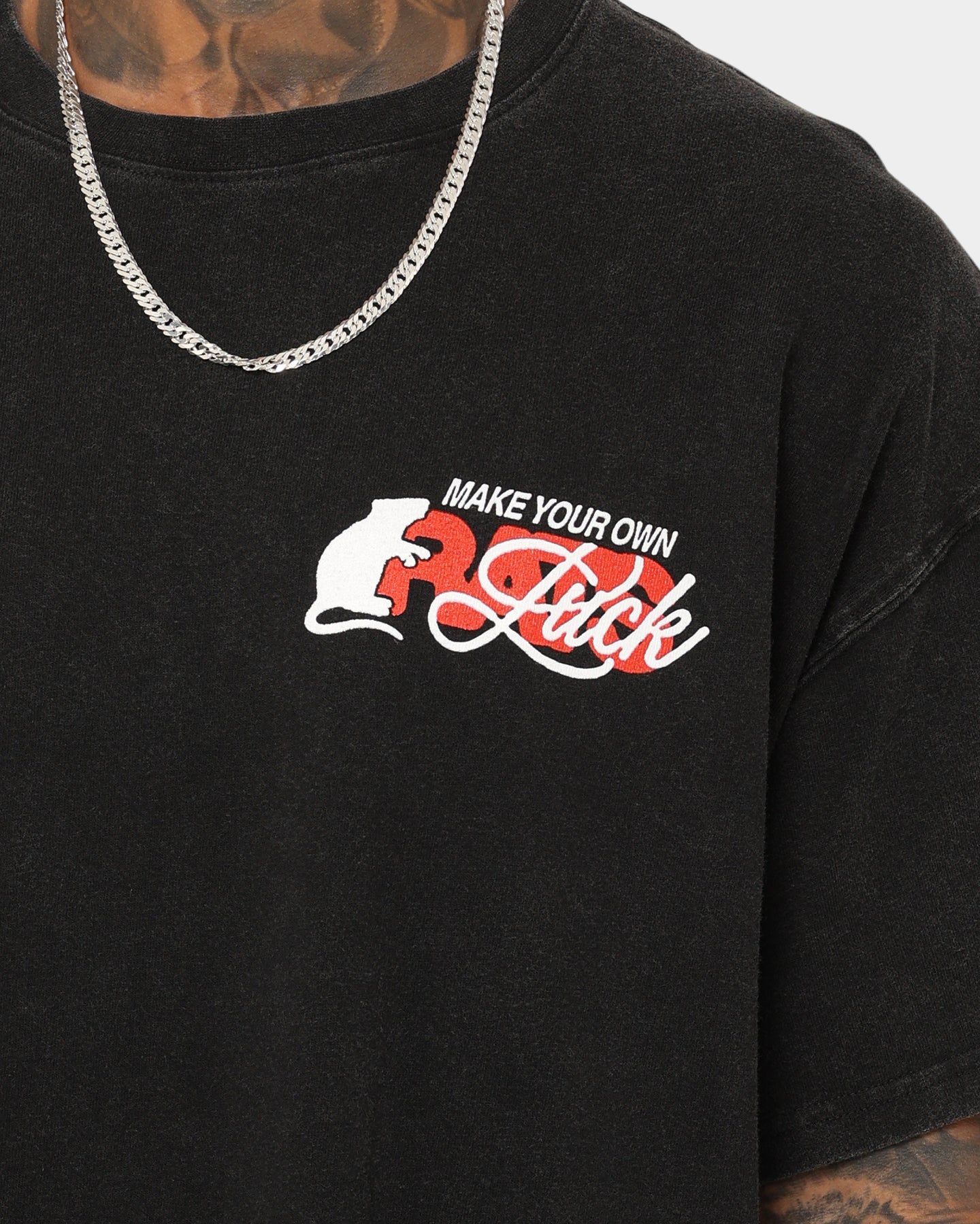 Rats Get Fat Own Luck Vintage T-Shirt Washed Black sold by Culture Kings product image thumbnail 4