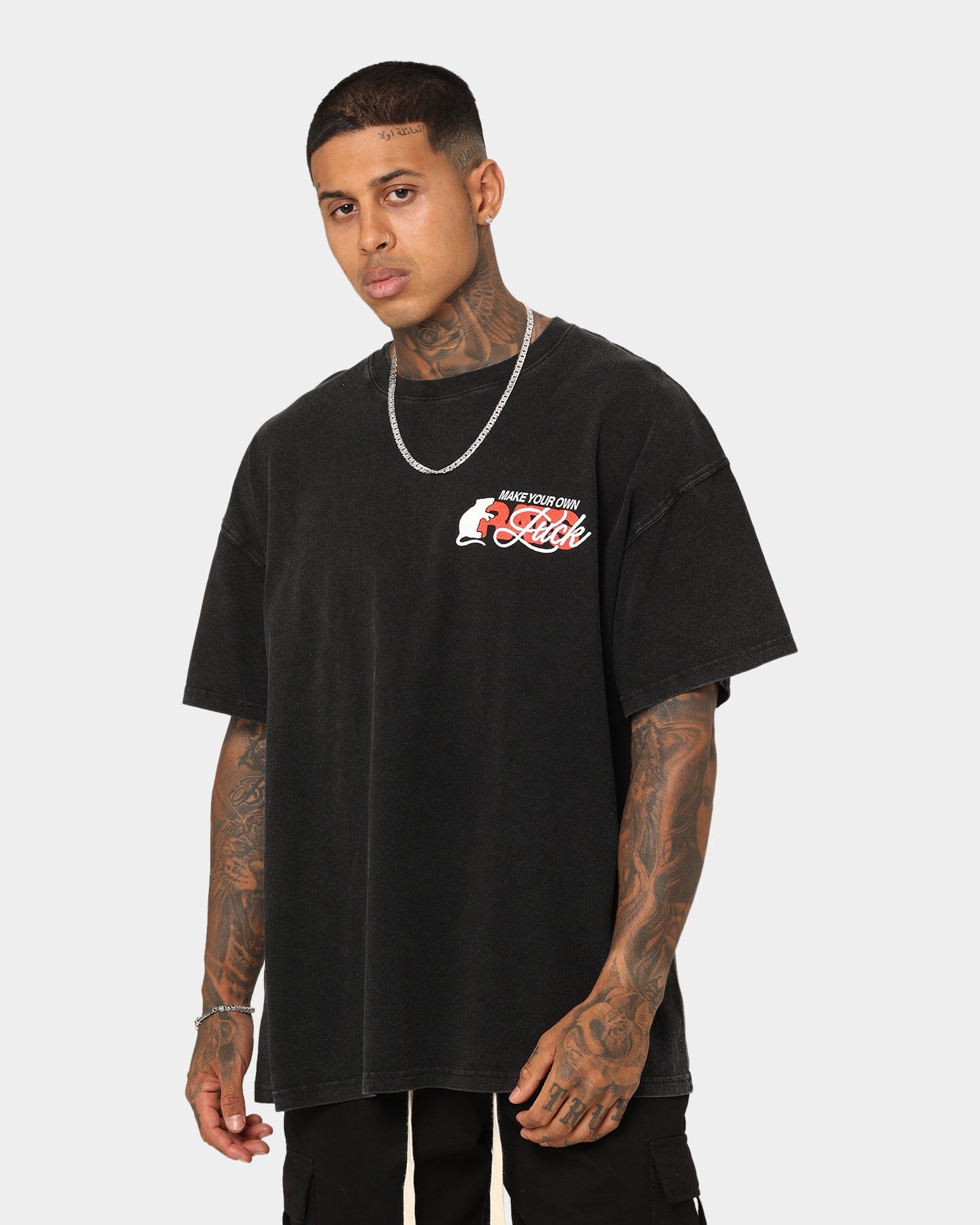 Rats Get Fat Own Luck Vintage T-Shirt Washed Black sold by Culture Kings product image thumbnail 2