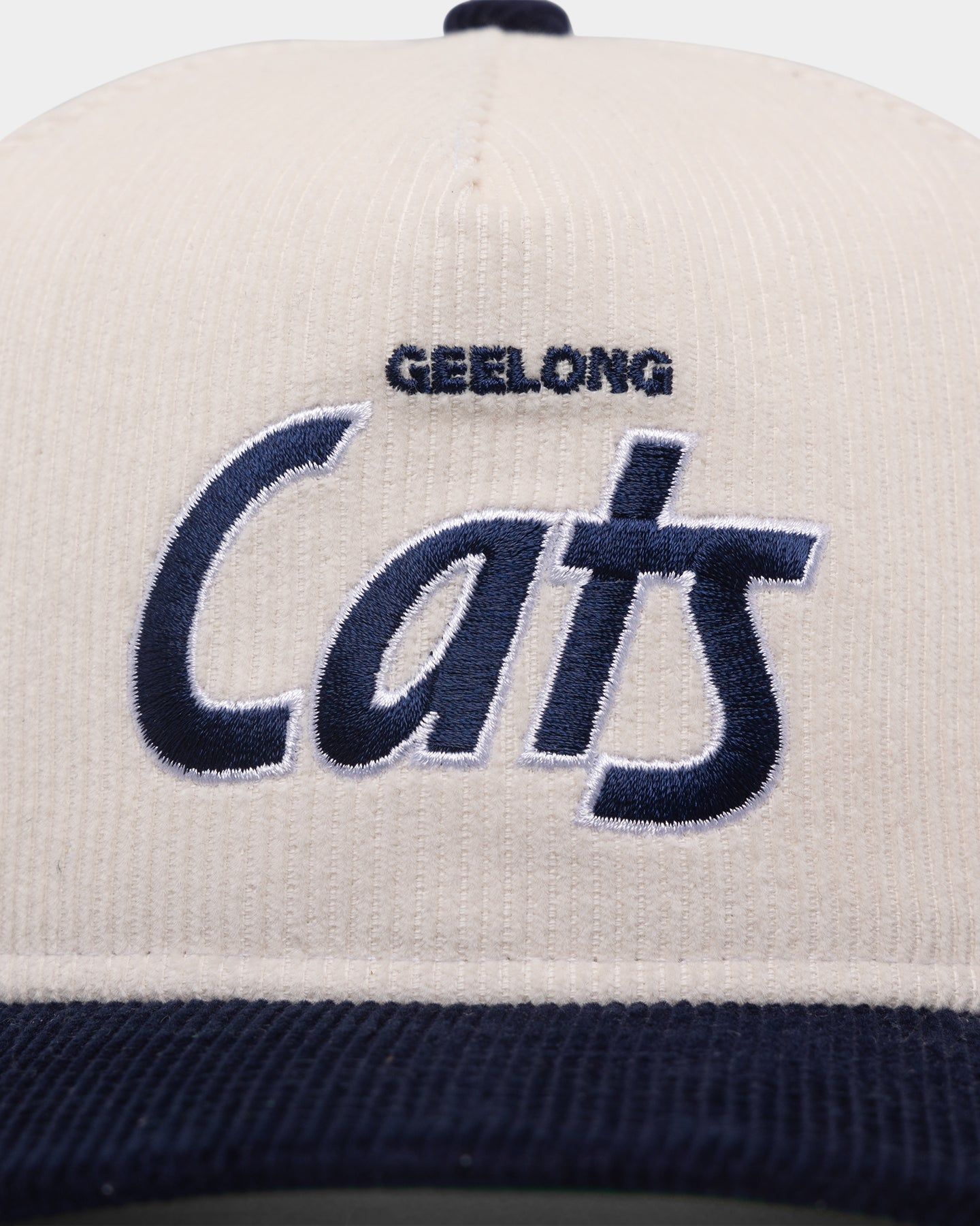 New Era Geelong Cats "AFL Cord Script" Golfer Snapback Chrome/OTC sold by Culture Kings product image thumbnail 5