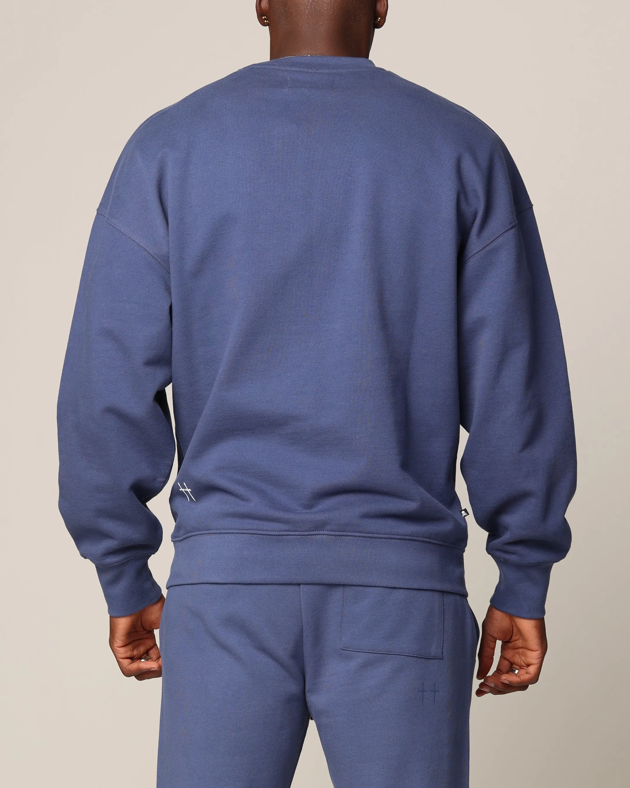 Saint Morta Hellfire Boxy Crewneck Petrol Blue sold by Culture Kings product image thumbnail 3
