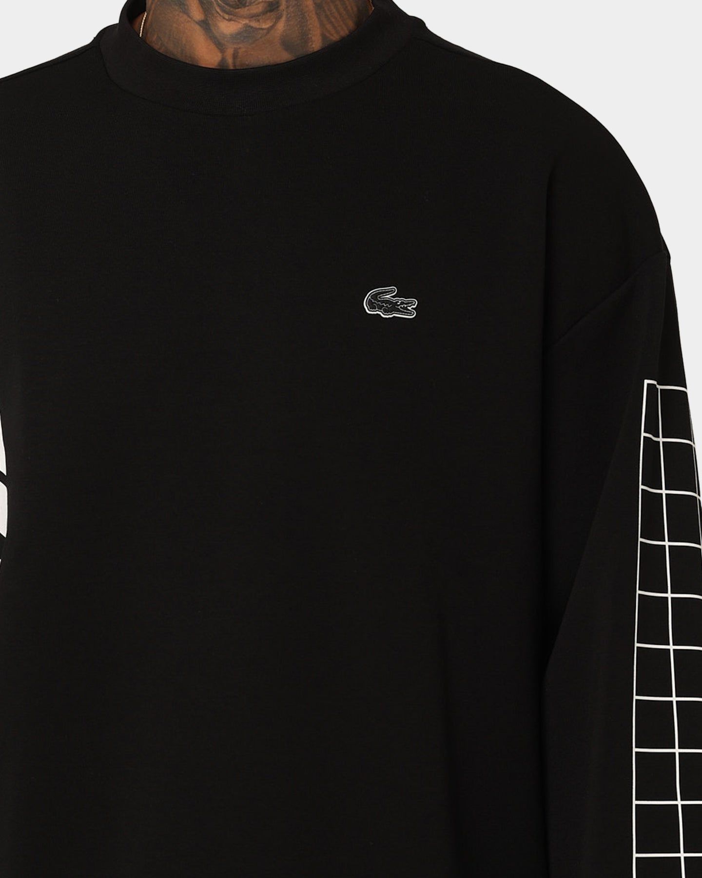Lacoste Active Crewneck Sweater Black sold by Culture Kings product image thumbnail 3
