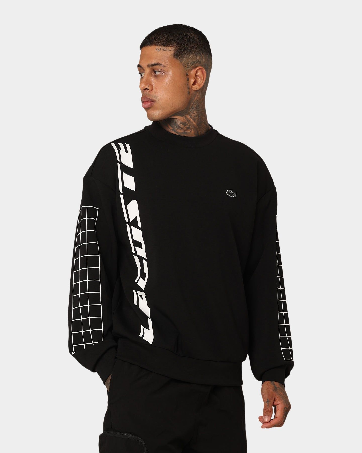 Lacoste Active Crewneck Sweater Black sold by Culture Kings